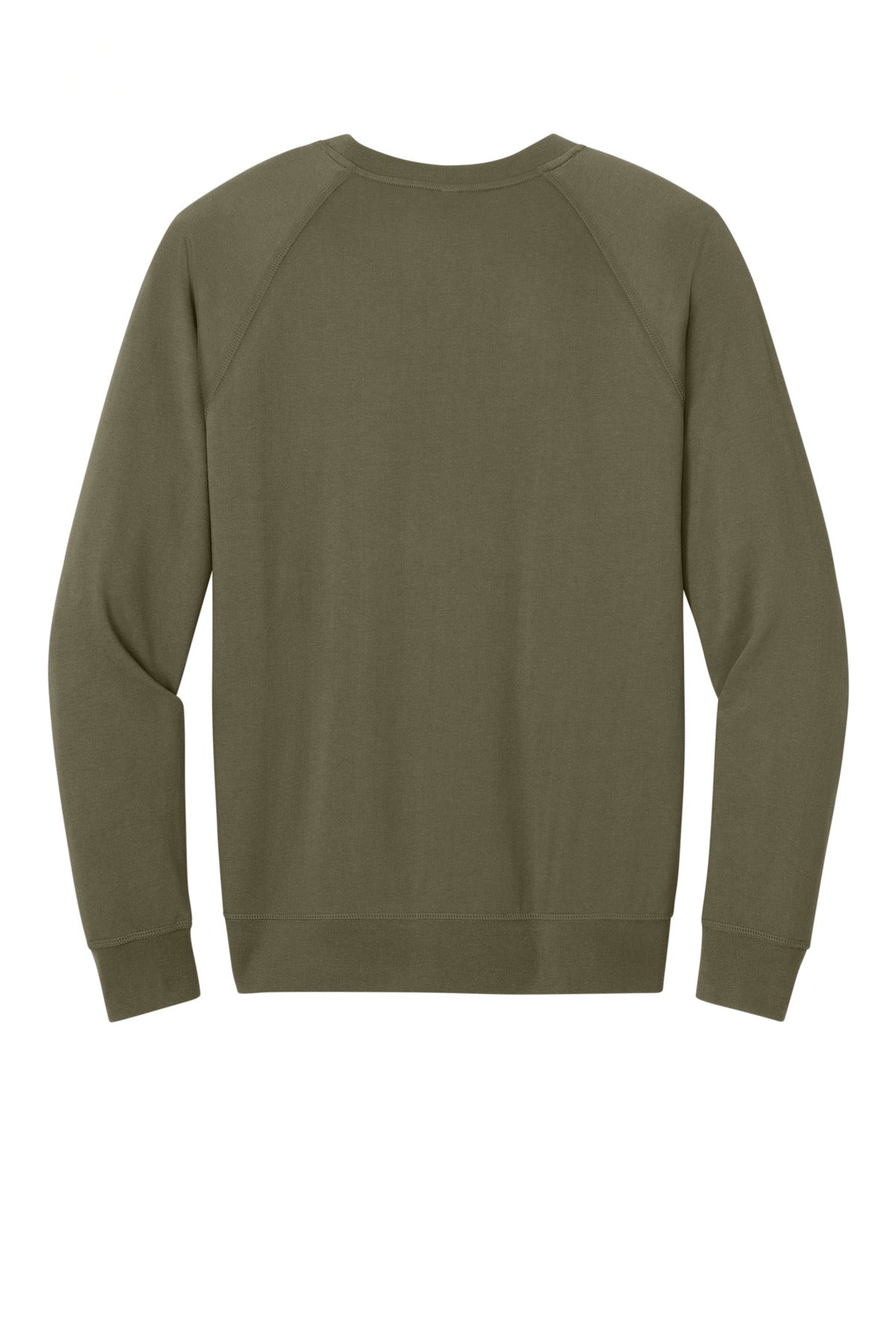 Rear View of MilGreen Next Level Apparel Laguna Raglan Sweatshirt NL9000