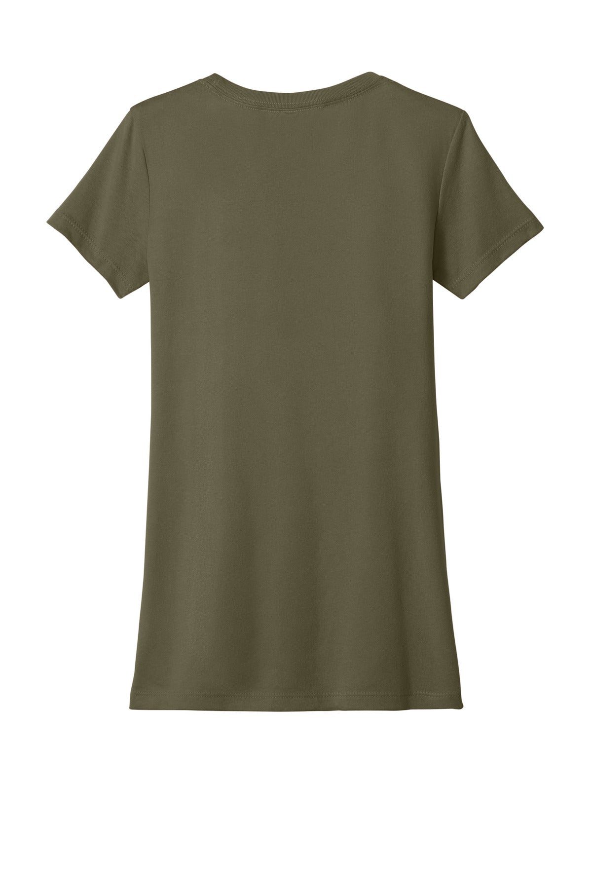 Rear View of MilGreen Next Level Apparel Women's Ideal Tee NL1510