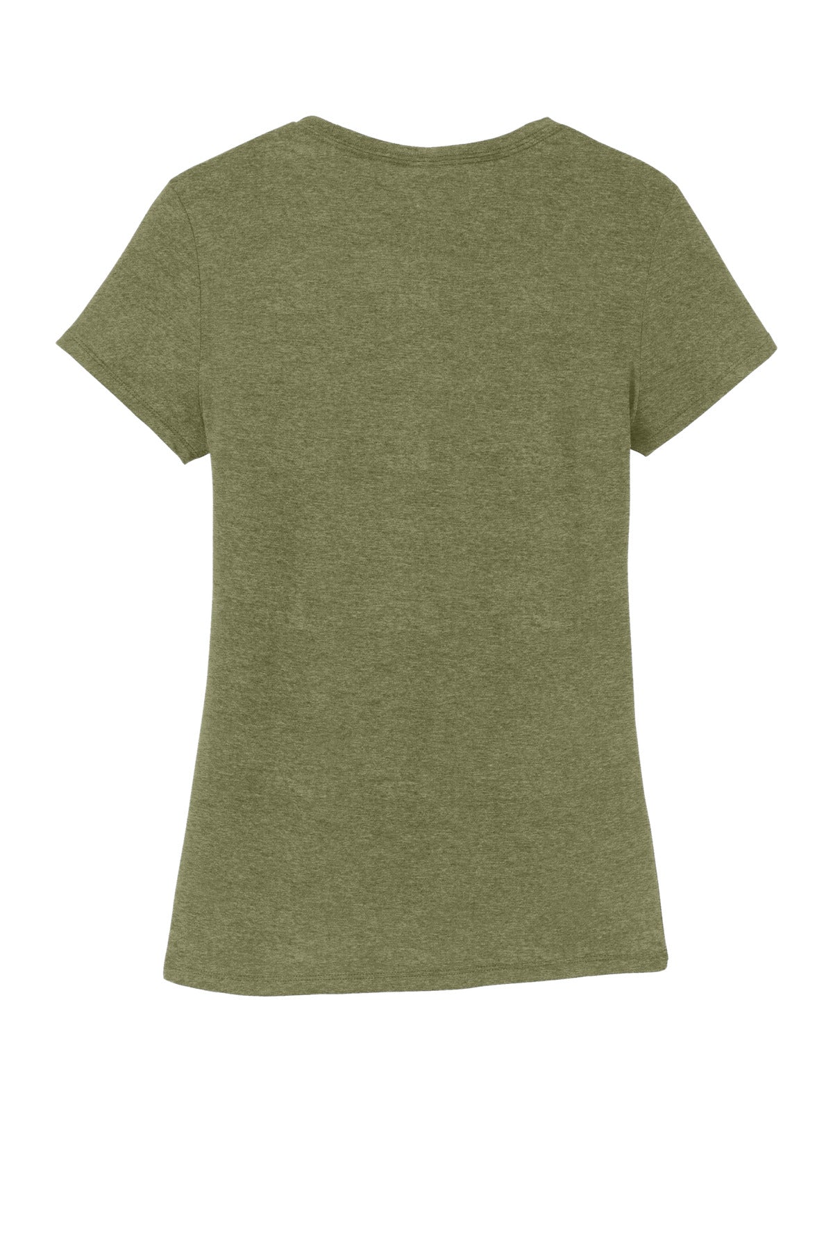 Rear View of MilGrnFst District Women's Perfect Tri Tee. DM130L