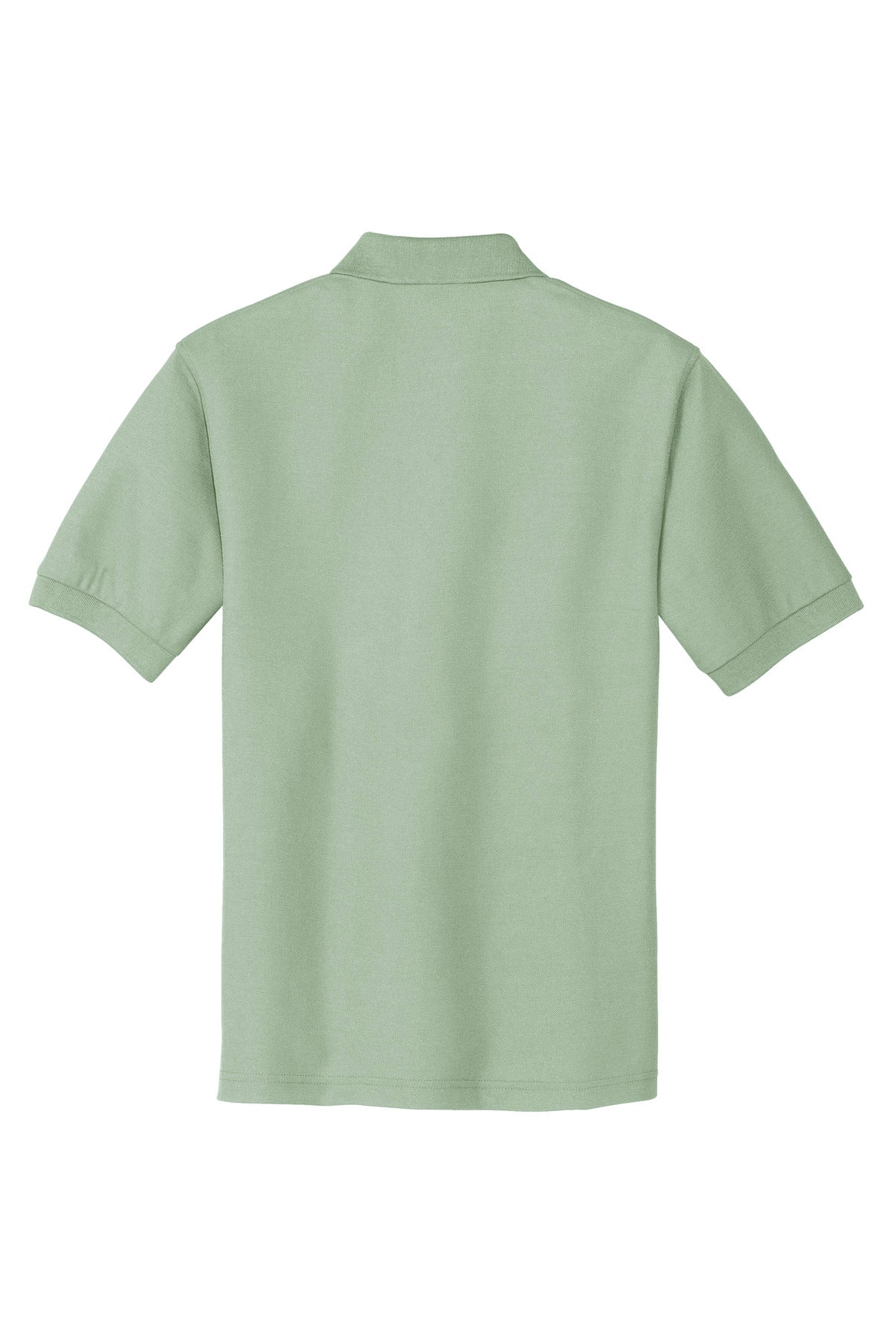 Rear View of Mint Green Port Authority Extended Size Silk Touch Polo K500ES