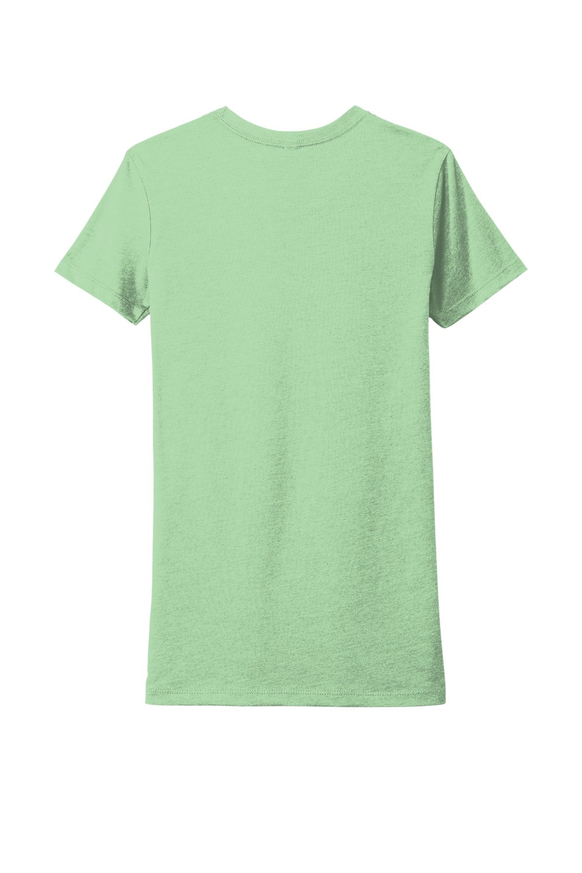 Rear View of Mint Next Level Apparel Women's CVC Tee. NL6610
