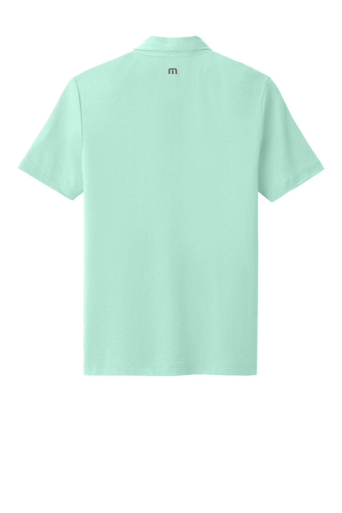 Rear View of Mint TravisMathew Glenview Solid Polo TMA41461