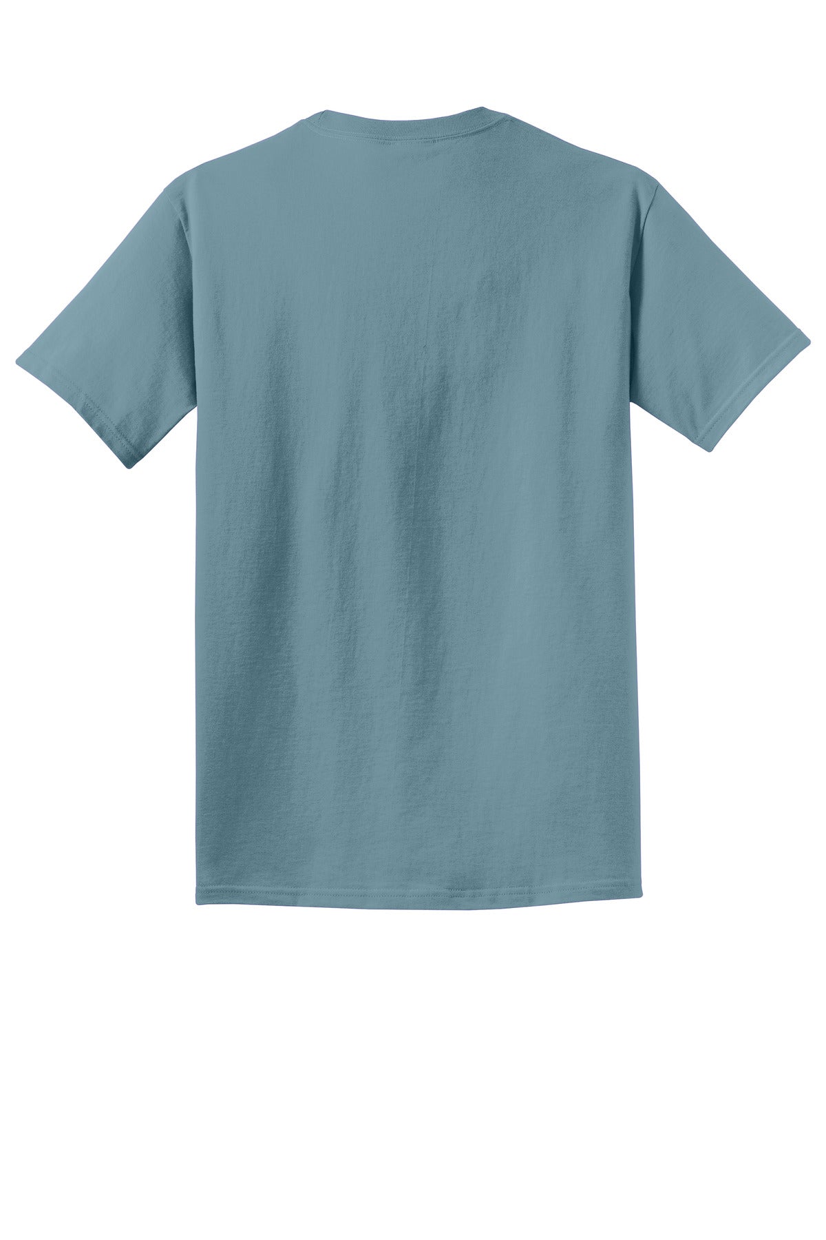 Rear View of Mist Port & Co Beach Wash Garment-Dyed Tee. PC099