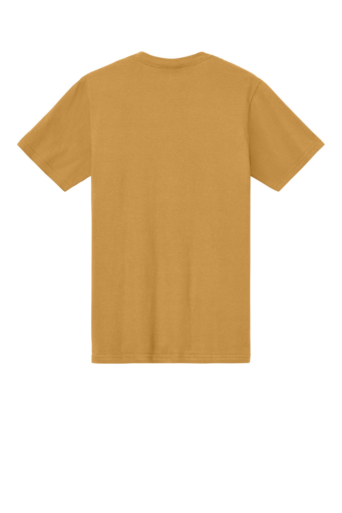 Rear View of Mustard Gildan Softstyle Midweight Tee 65000