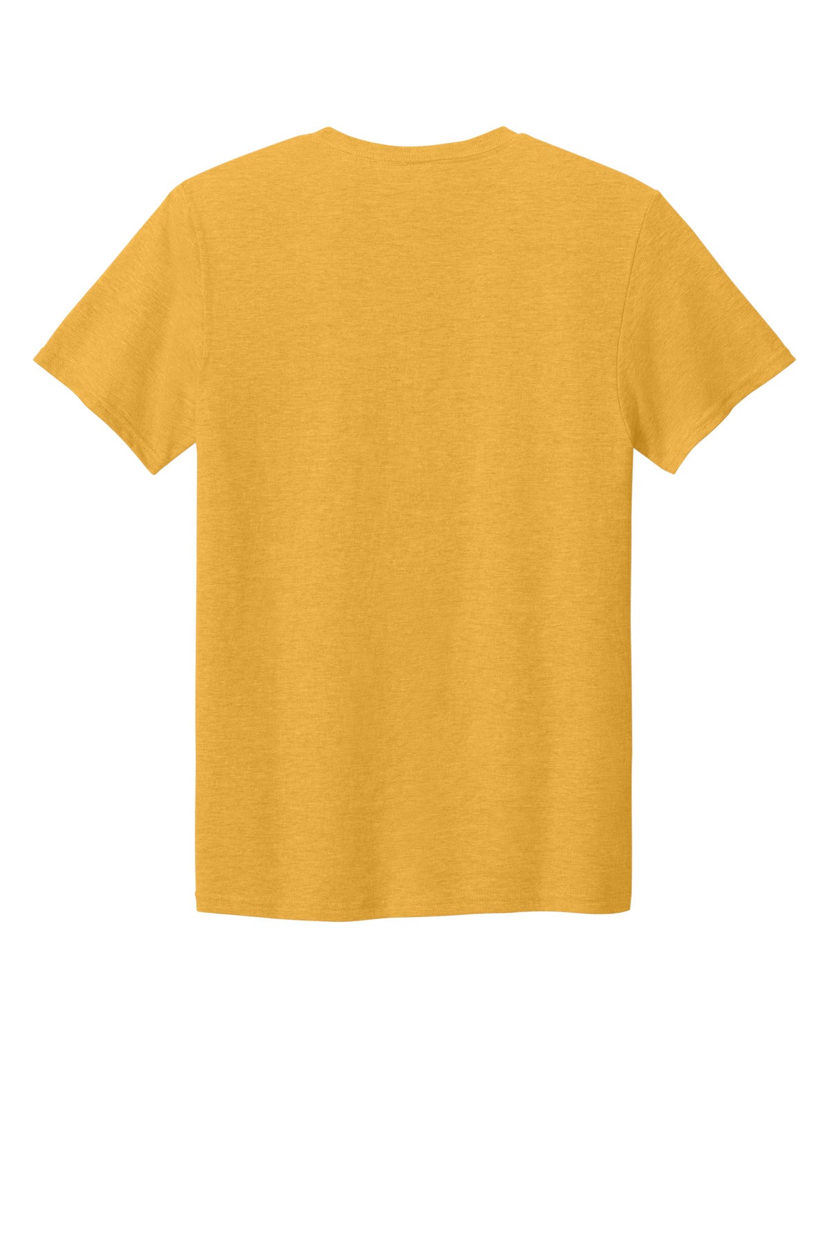 Rear View of MustardHtr Jerzees Premium Blend Ring Spun T-Shirt 560M