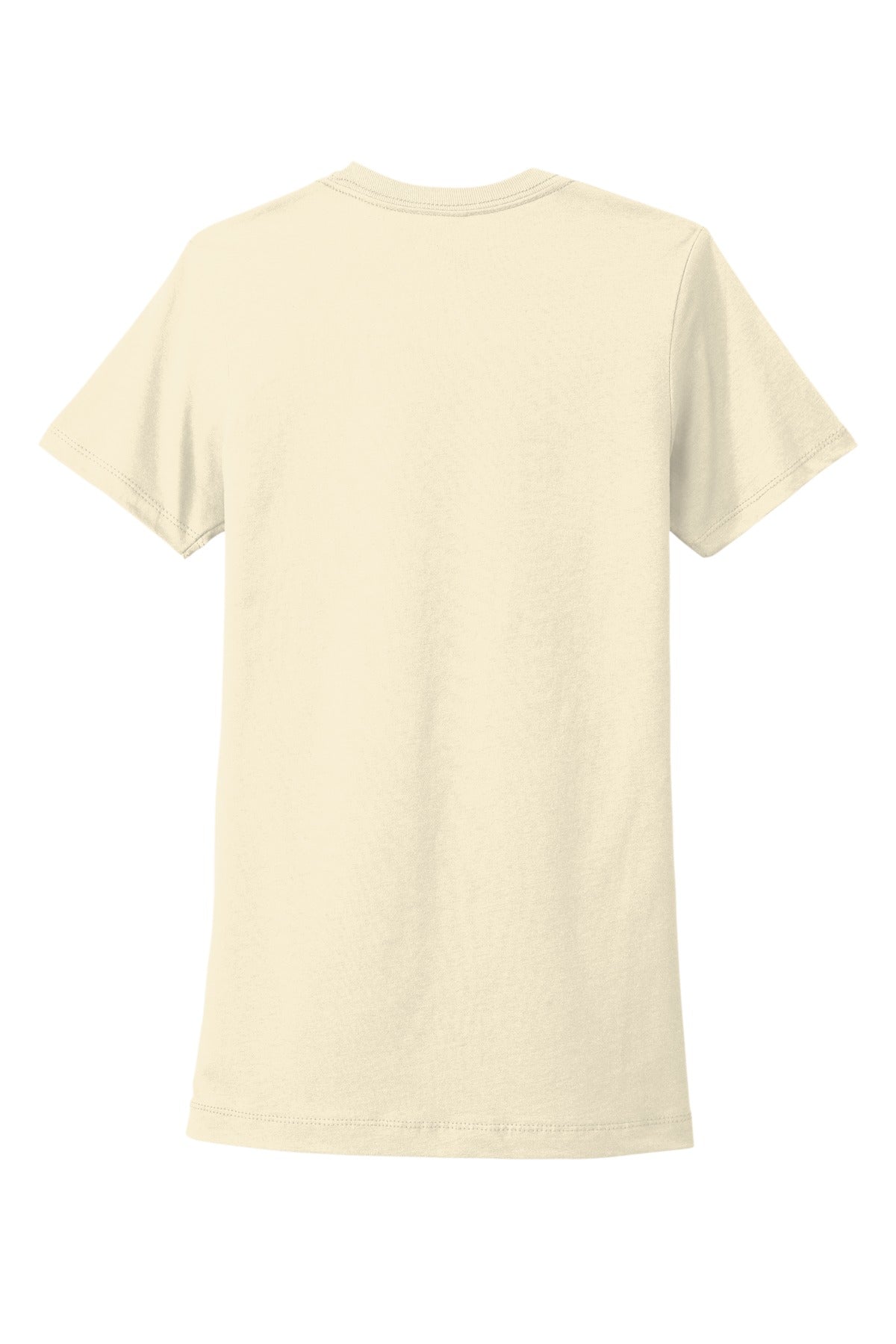 Rear View of Natural Next Level Apparel Women's Cotton Tee. NL3900