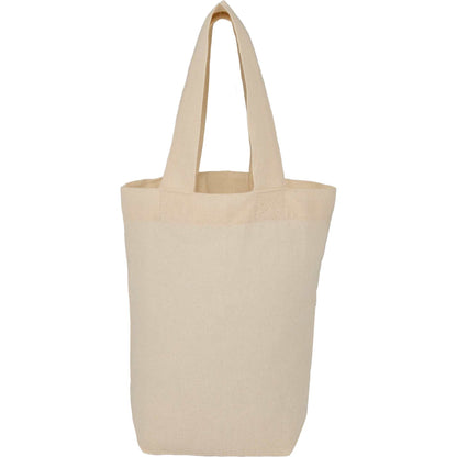 Rear View of Natural Organic 4oz Cotton Mini Tote plain