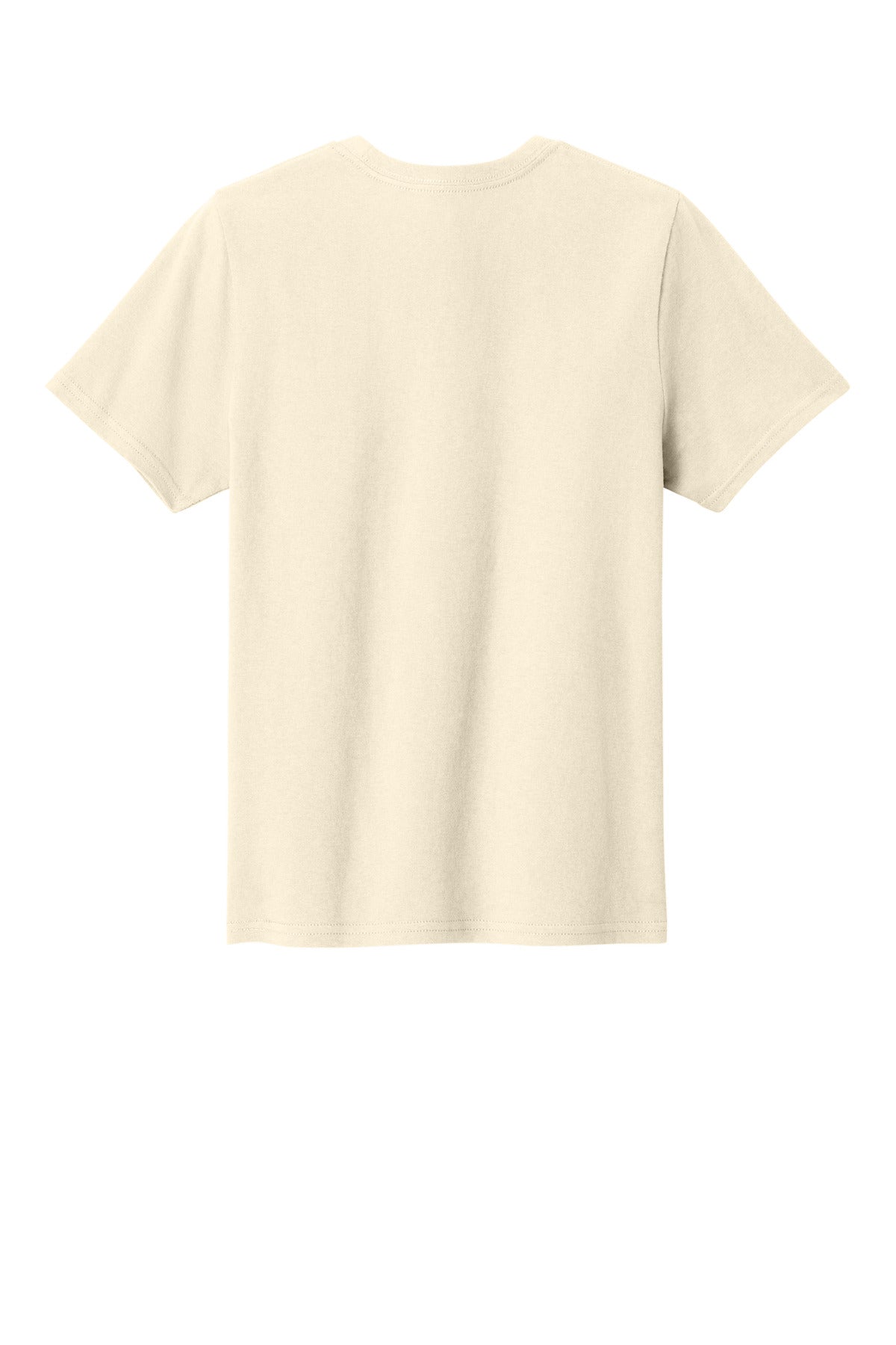 Rear View of Natural Port & Co Youth Easy Cotton Tee PC43Y