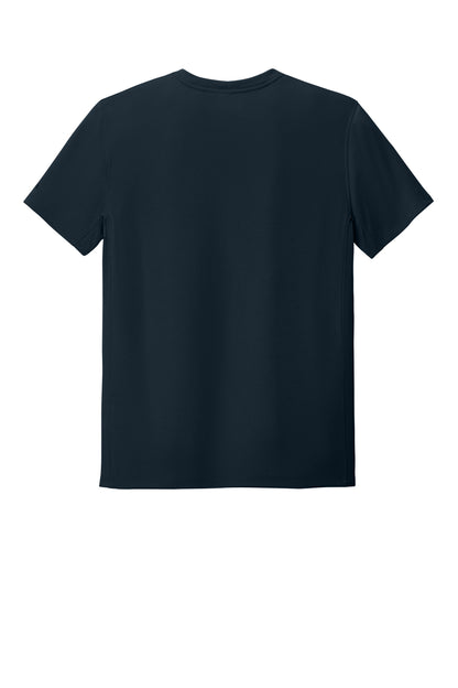 Rear View of Navy Carhartt Force Sun Defender Short Sleeve T-Shirt CT106868