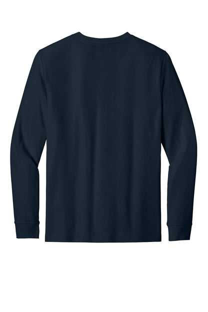 Rear View of Navy Carhartt Long Sleeve T-Shirt CT106921