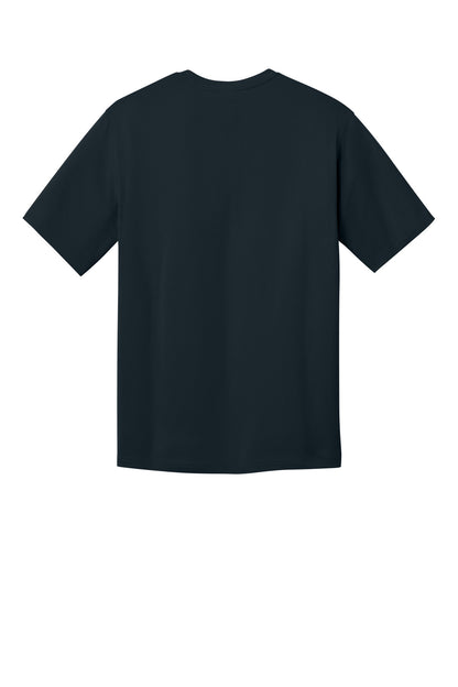 Rear View of Navy CornerStone Workwear Pro Short Sleeve Tee CS440