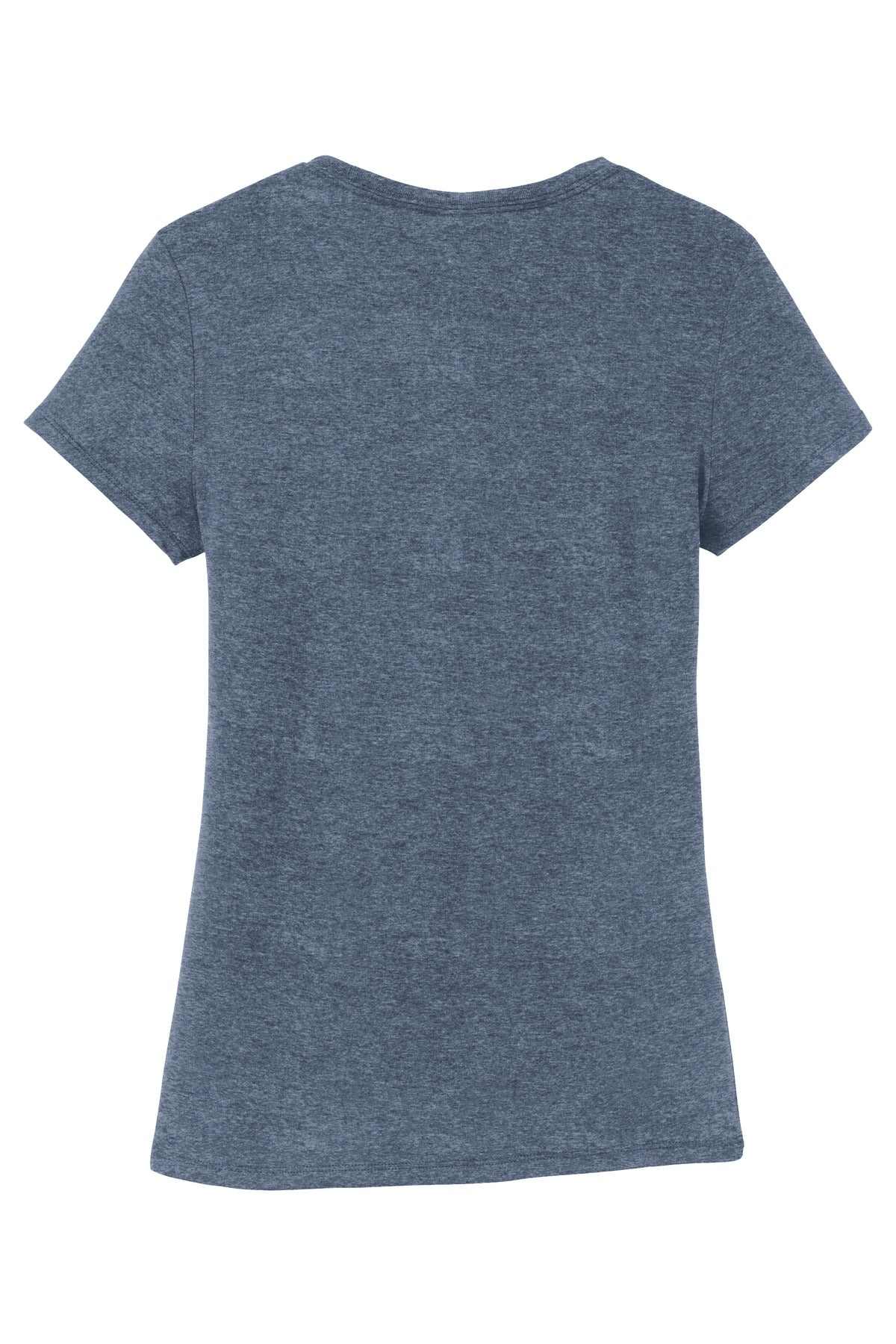 Rear View of Navy Frost District Women's Perfect Tri Tee. DM130L