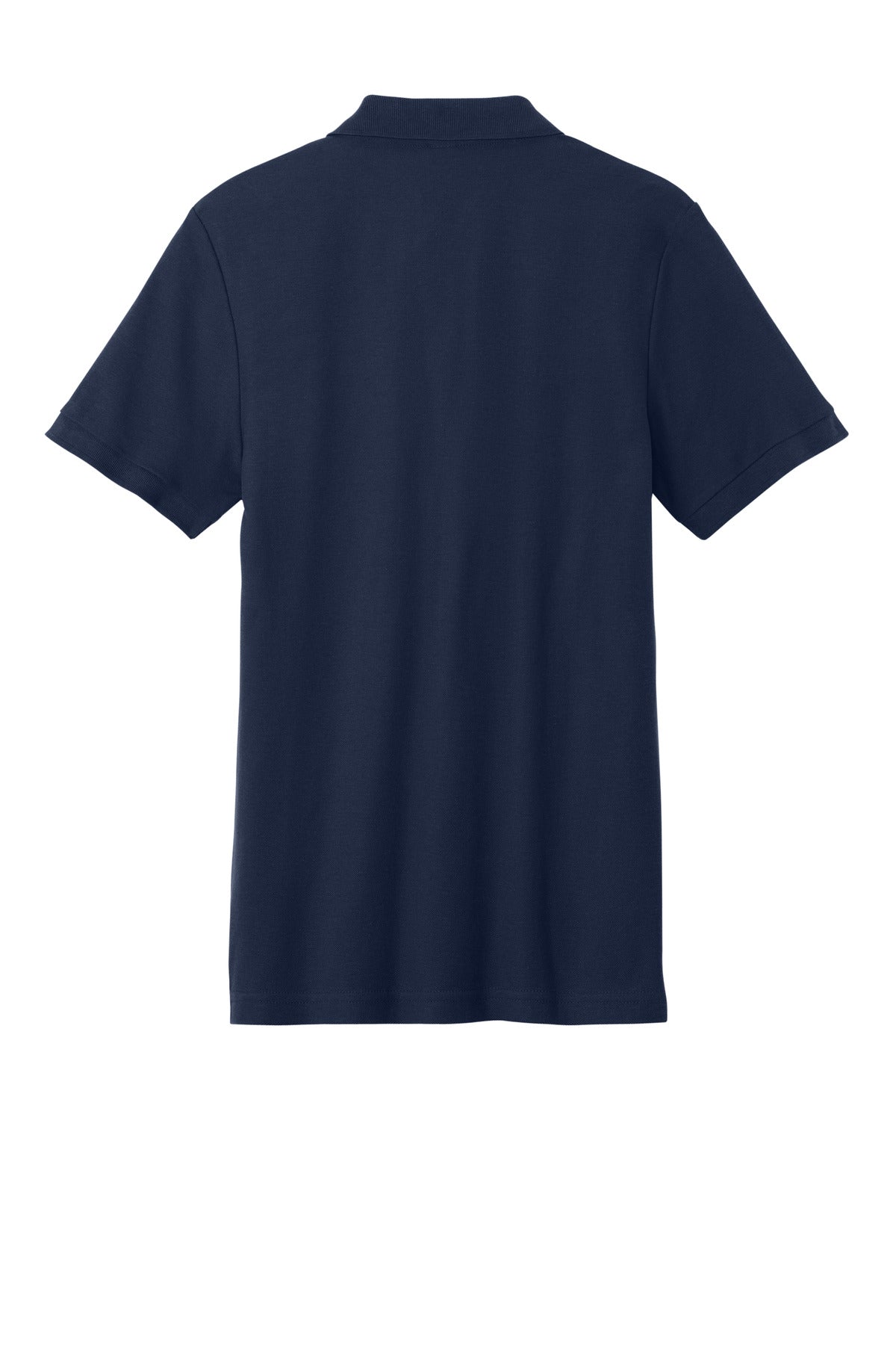 Rear View of Navy Gildan Hammer Pique Polo 85800