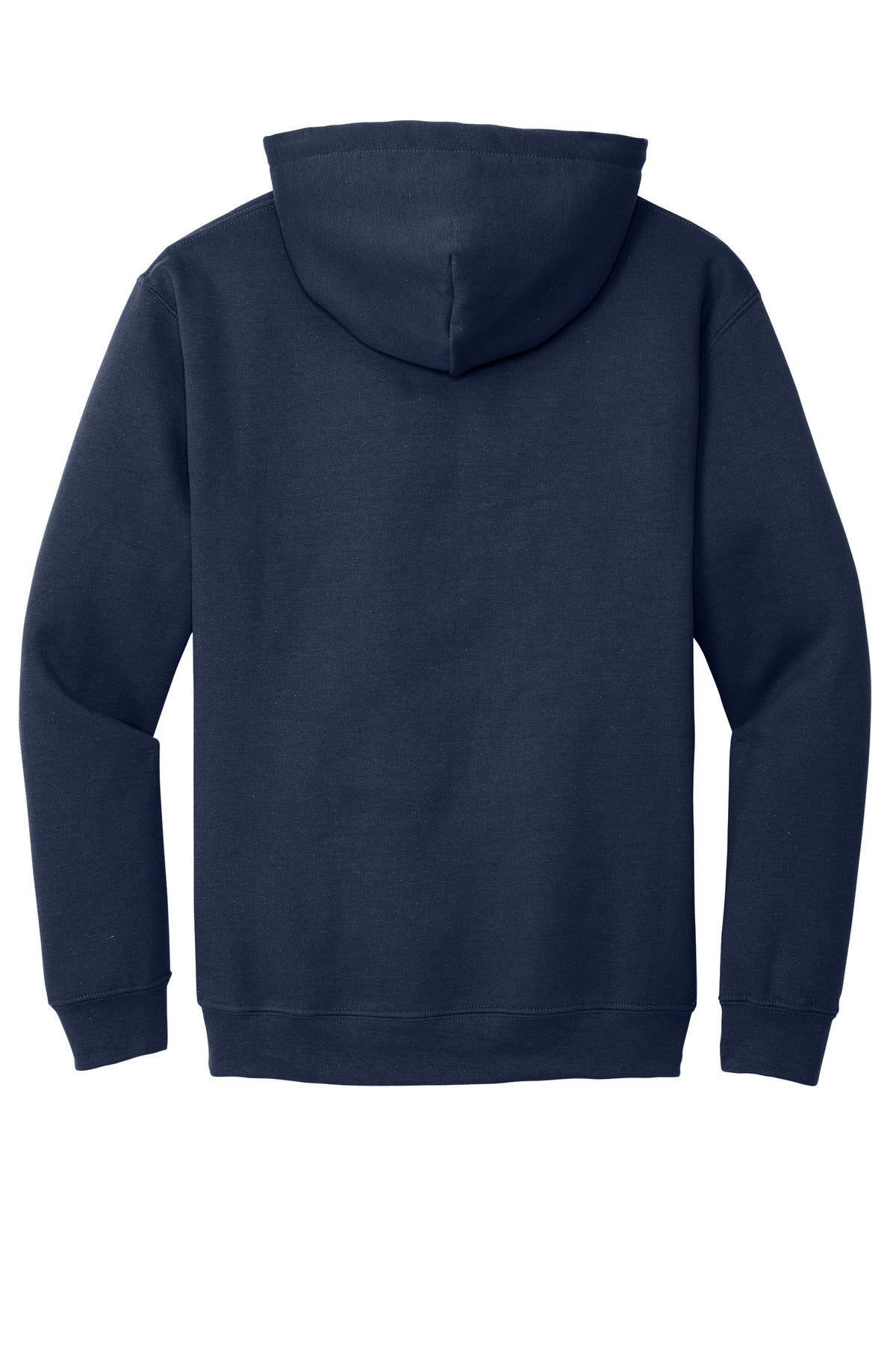 Rear View of Navy Gildan - Heavy Blend Hooded Sweatshirt. 18500