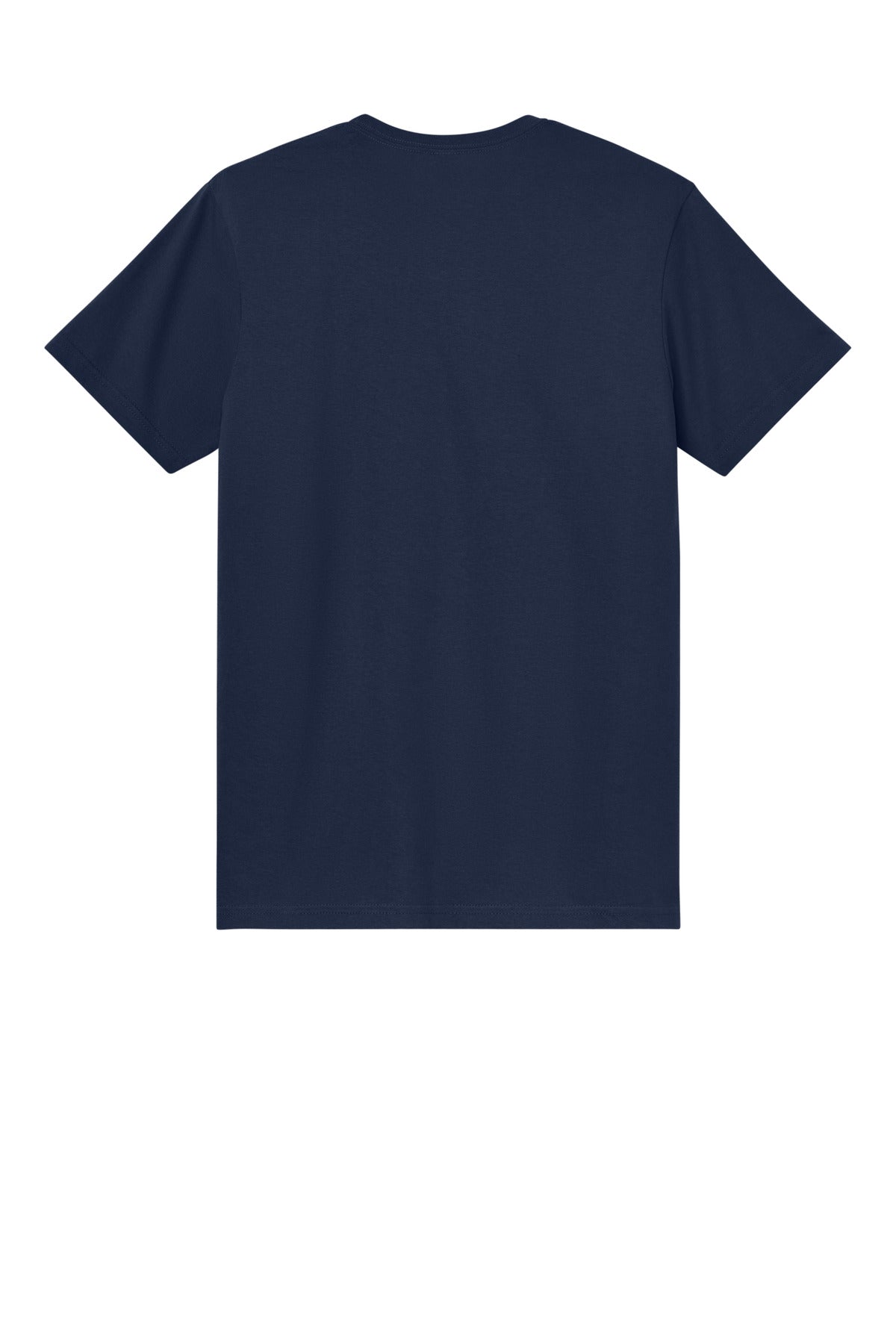 Rear View of Navy Gildan Light Cotton Tee 3000