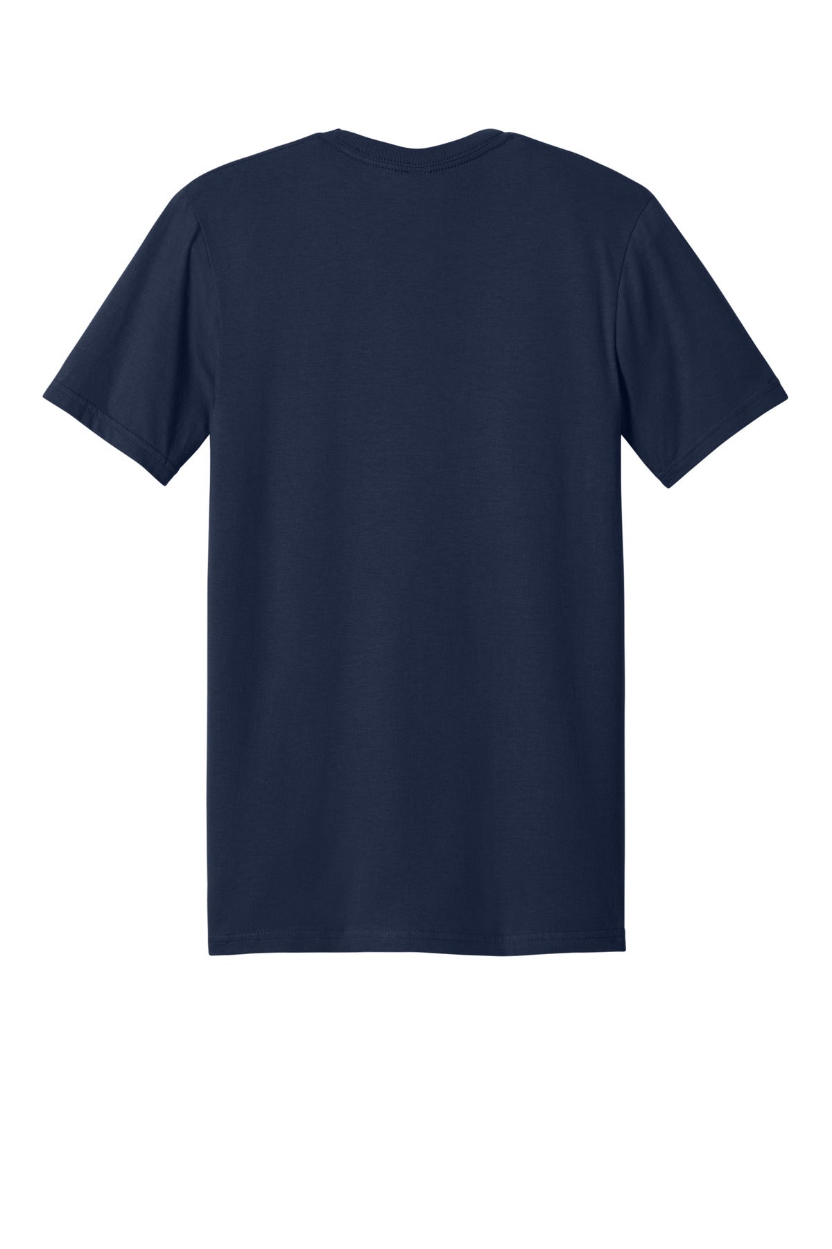 Rear View of Navy Gildan Softstyle Plasma Print Tee 64PLSMA