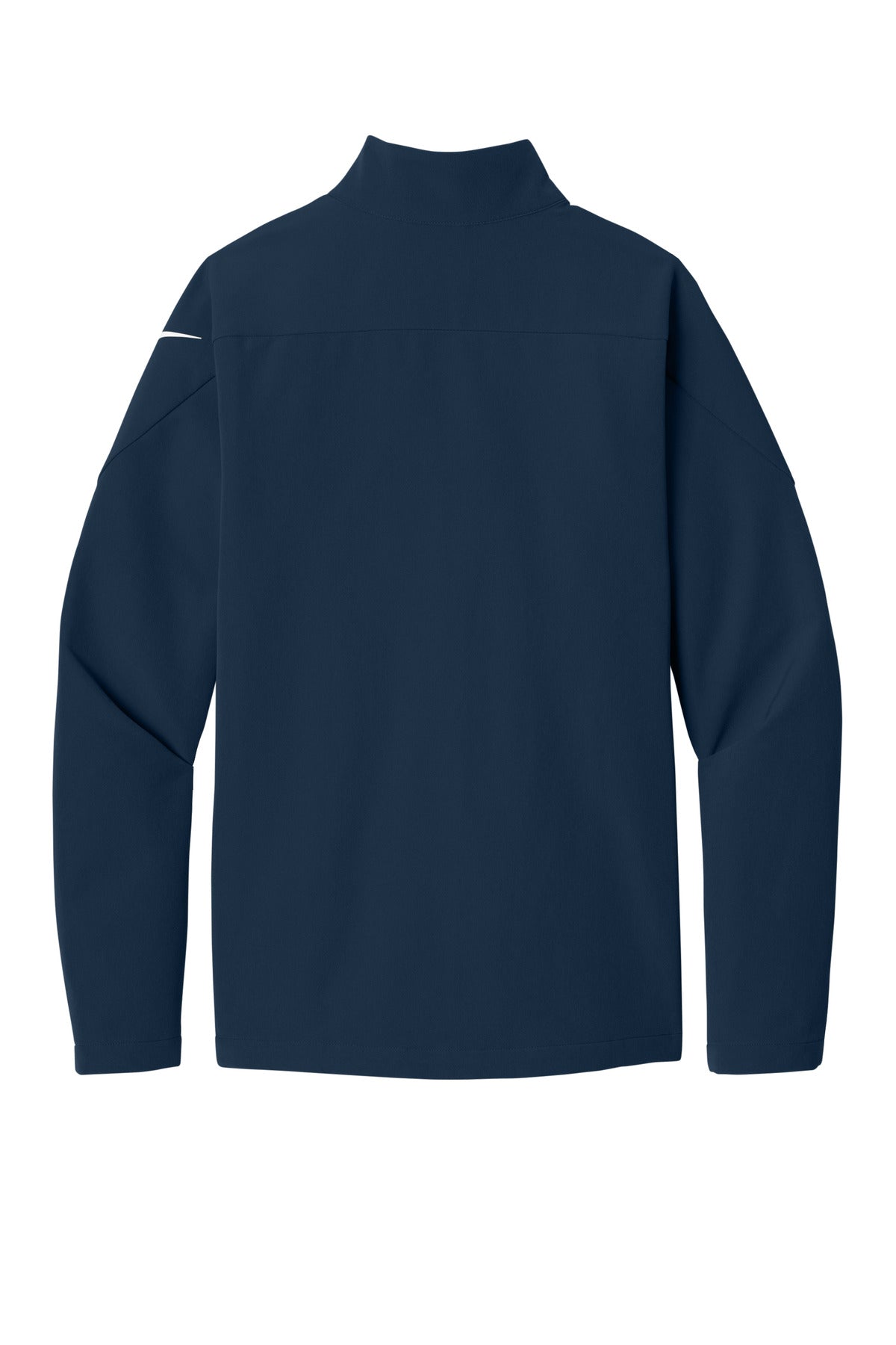 Rear View of Navy Nike Full-Zip Soft Shell Jacket NKHM7926