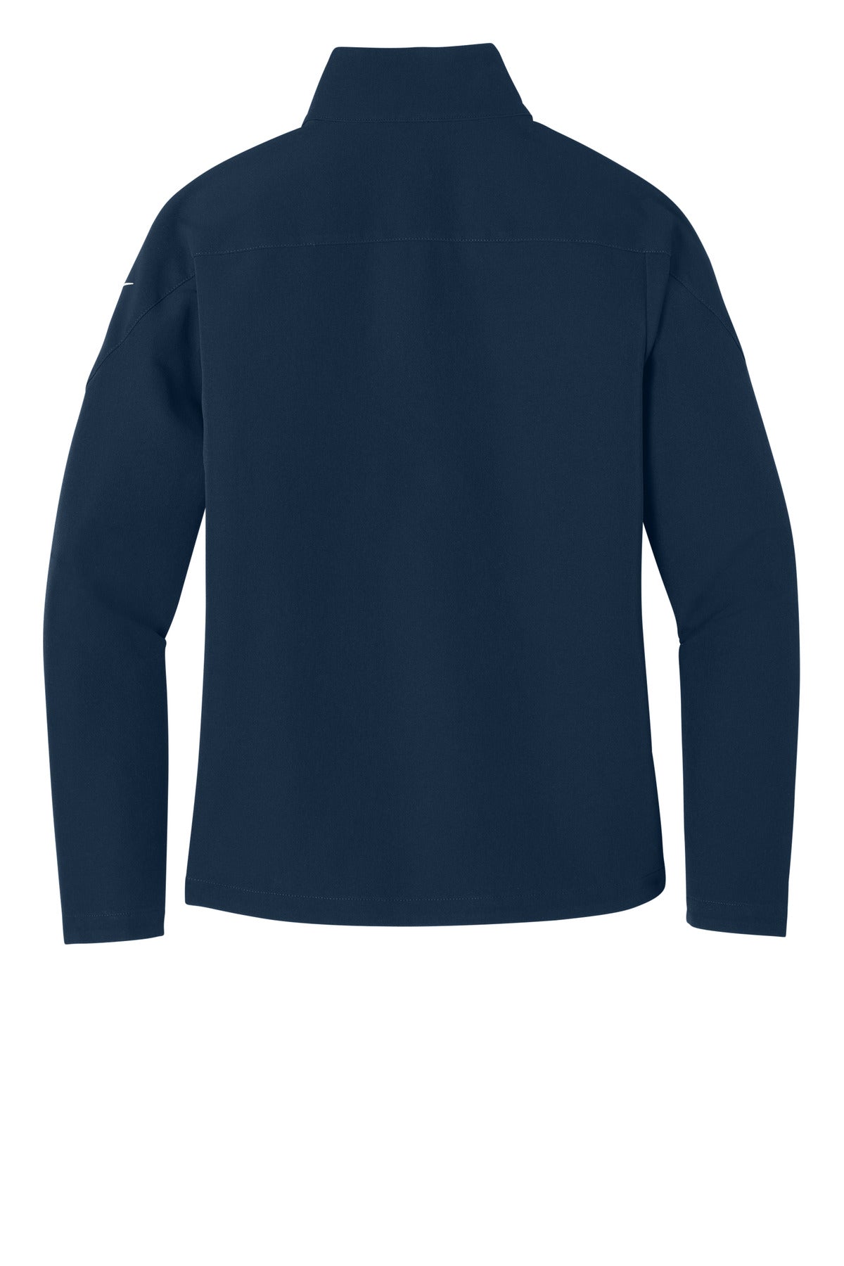 Rear View of Navy Nike Women's Full-Zip Soft Shell Jacket NKHM7937