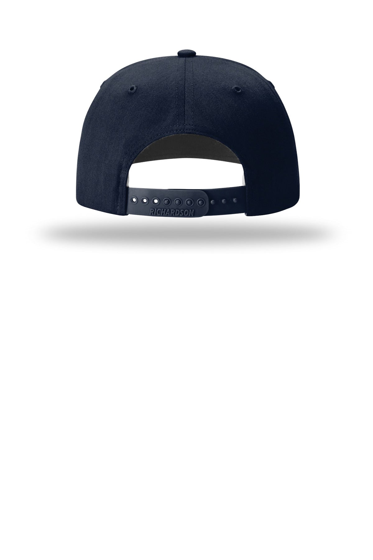 Rear View of Navy Richardson Solid Twill Trucker 312