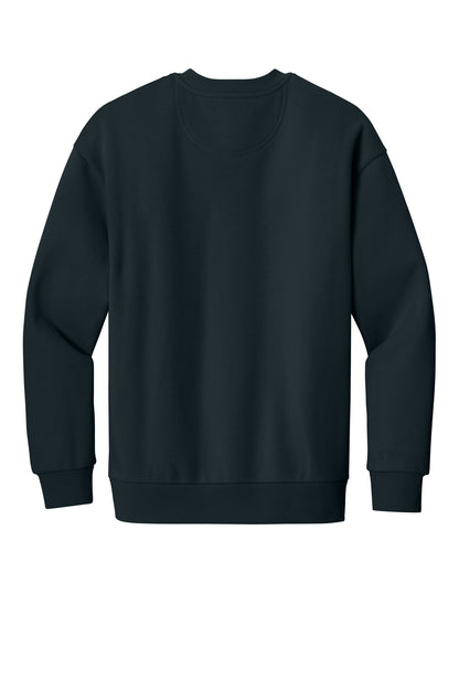 Rear View of NavyBlue District V.I.T. Heavyweight Fleece Crew DT6154