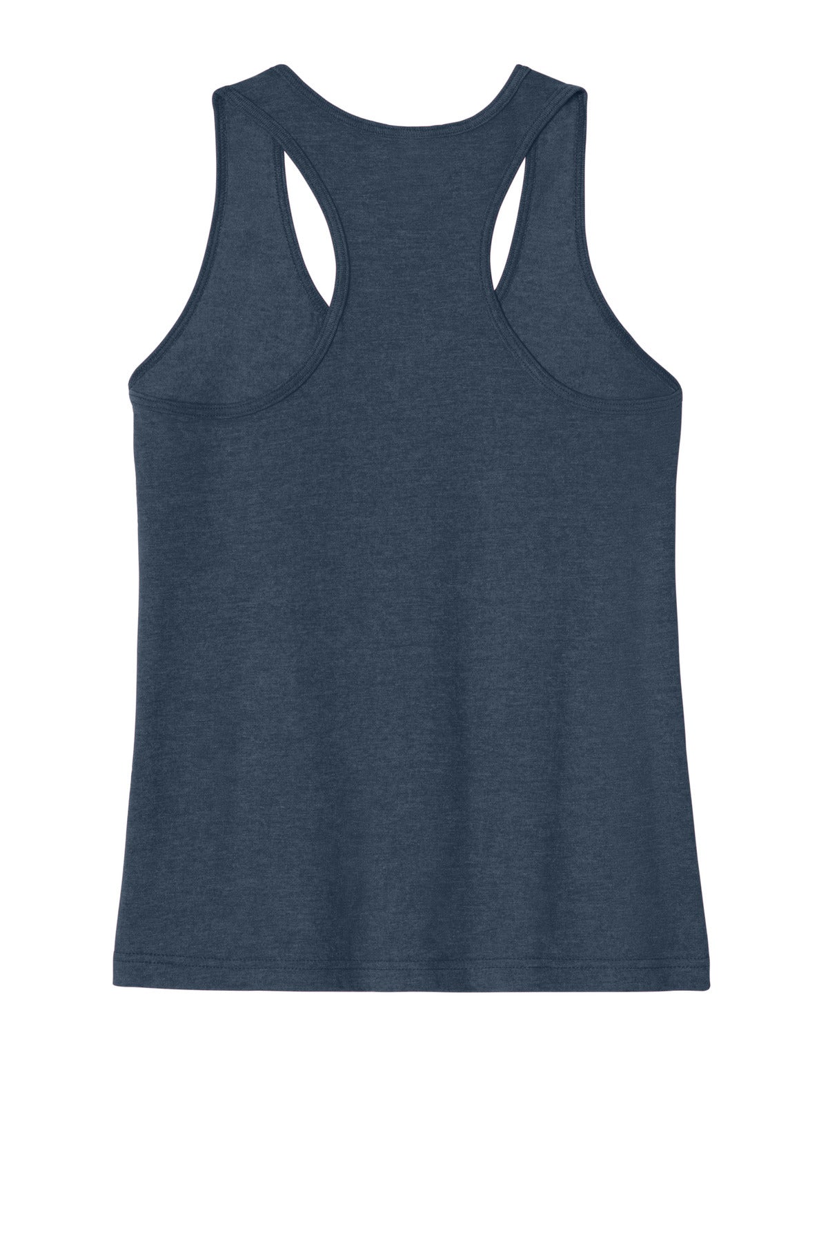 Rear View of NavyMist Gildan Softstyle Women's CVC Racerback Tank 64220LCVC