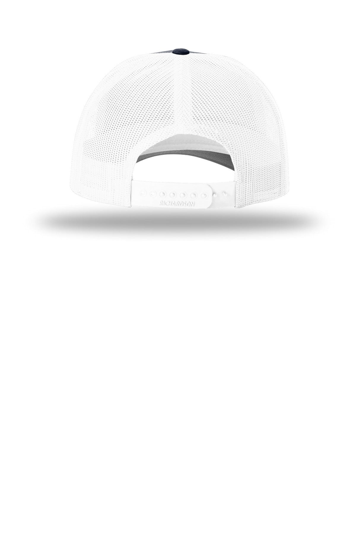 Rear View of Navy/White Richardson Low Pro Trucker 115