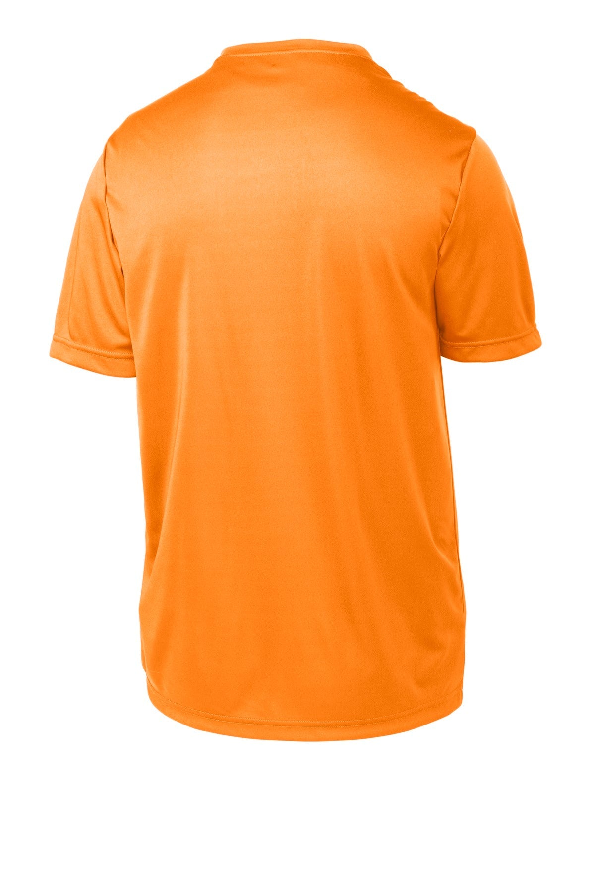 Rear View of Neon Orange Sport-Tek Youth PosiCharge Competitor Tee. YST350