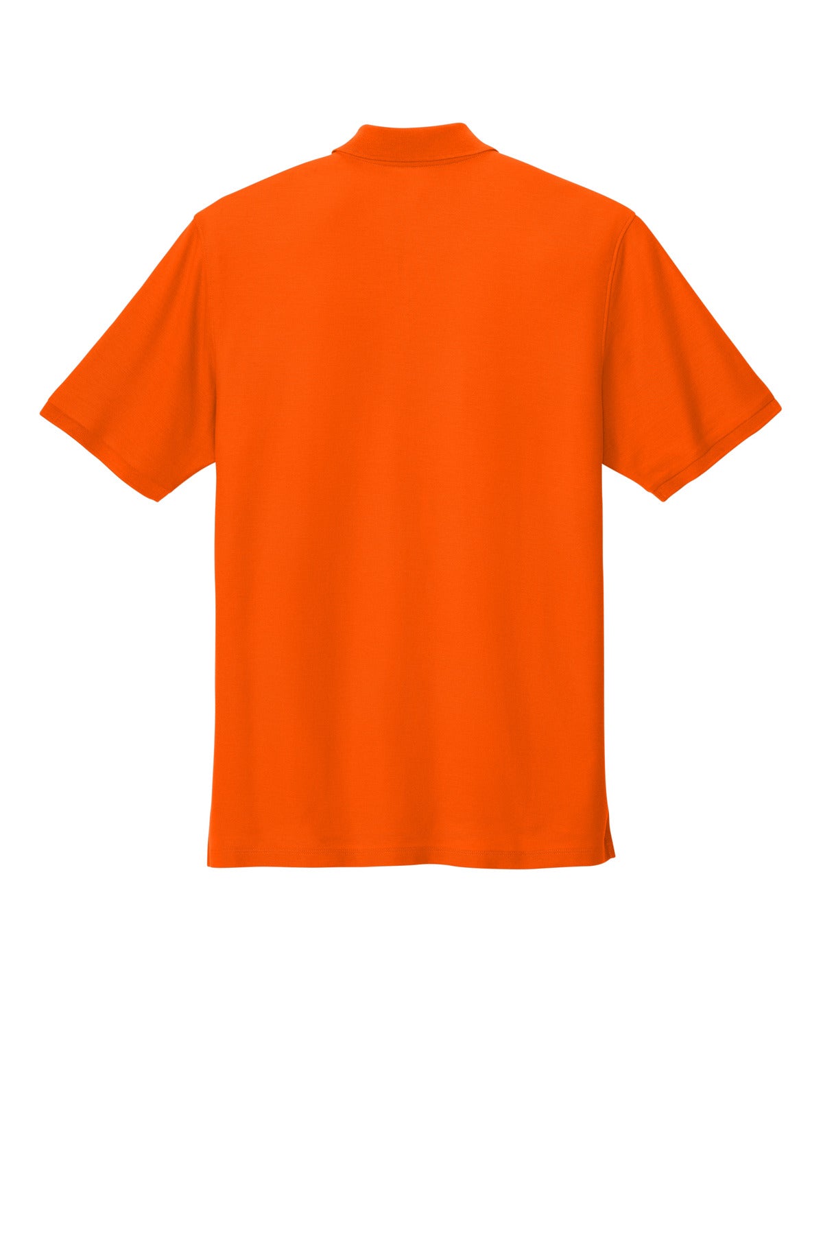 Rear View of NeonOrange Port Authority Wearever Signature Pique Polo K200