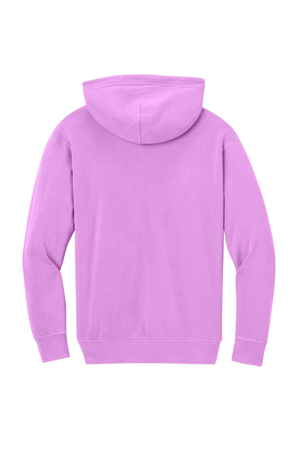 Rear View of NeonVio Comfort Colors Youth Lightweight Hooded Sweatshirt 1467Y