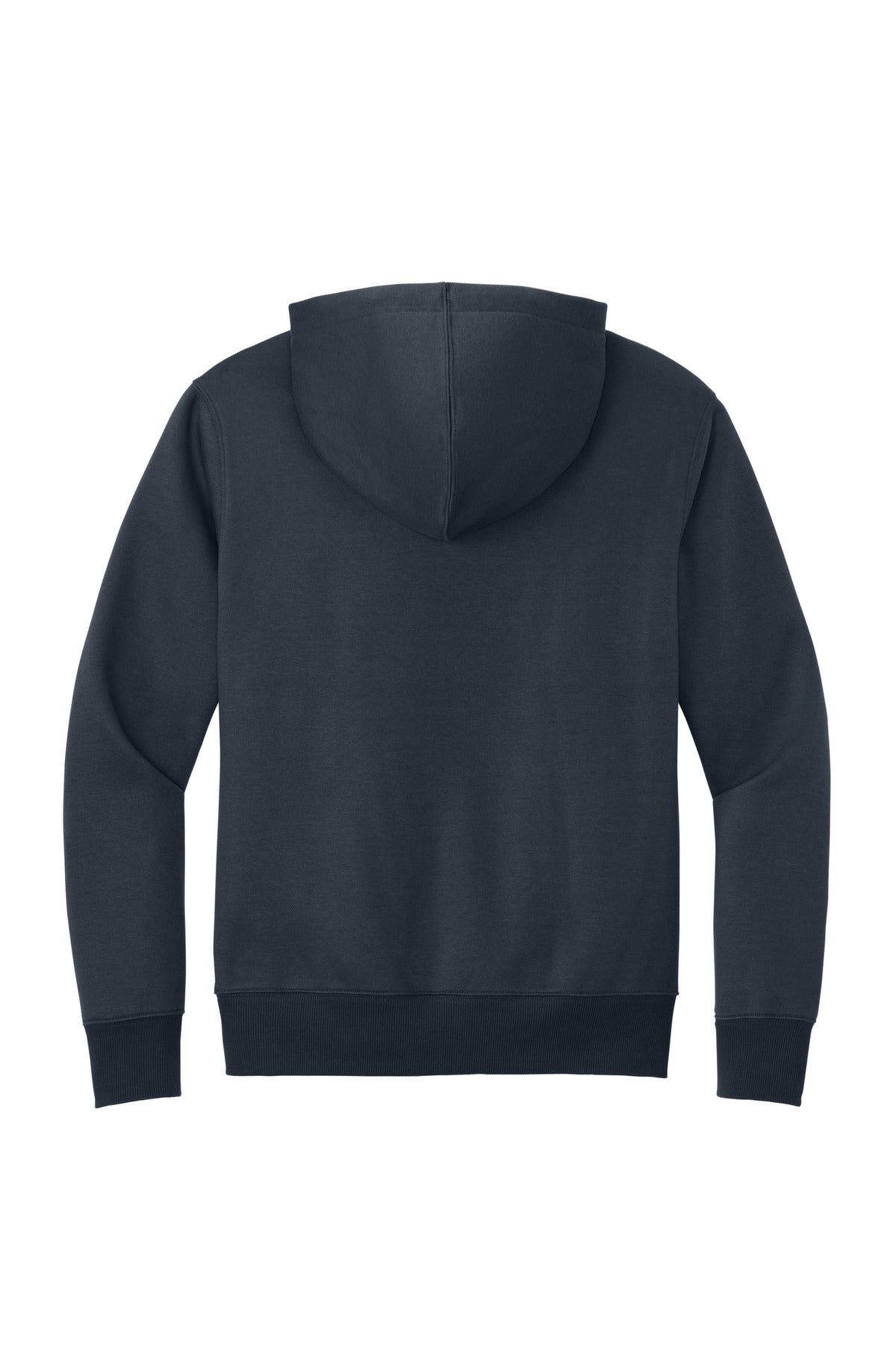 Rear View of New Navy District Perfect Weight Fleece Hoodie DT1101