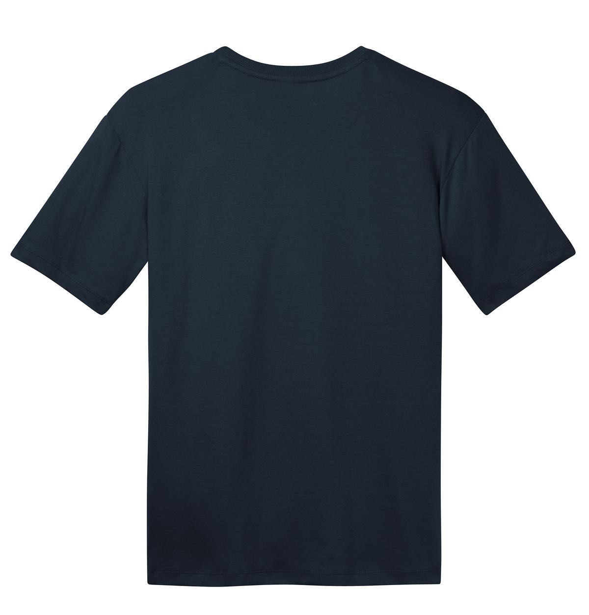 Rear View of New Navy District Perfect Weight Tee. DT104