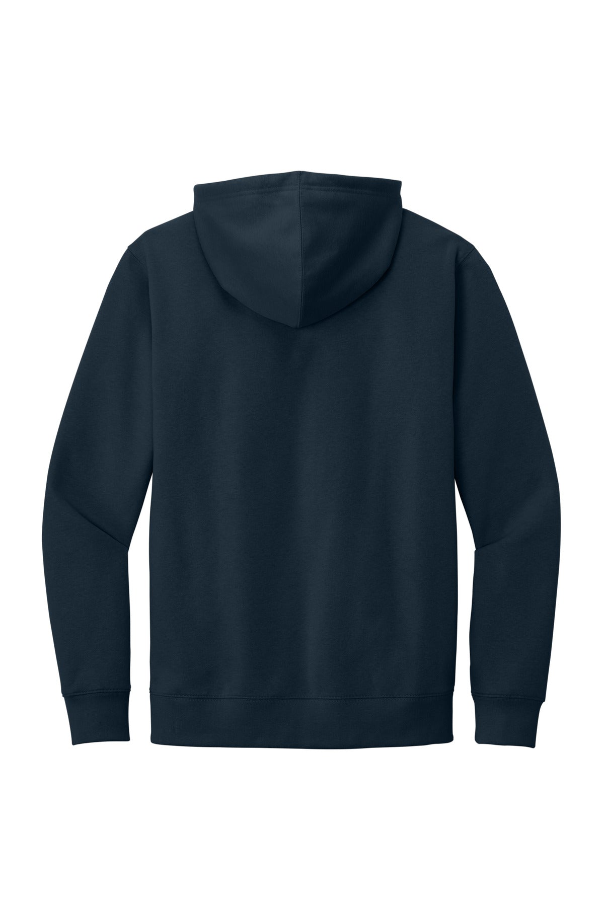 Rear View of New Navy District V.I.T. Fleece Hoodie DT6100
