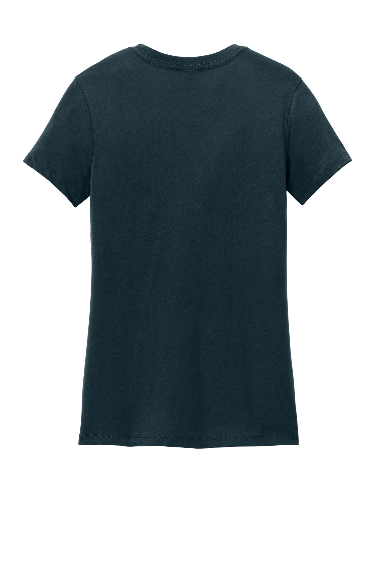 Rear View of New Navy District Women's Perfect Weight Tee. DM104L