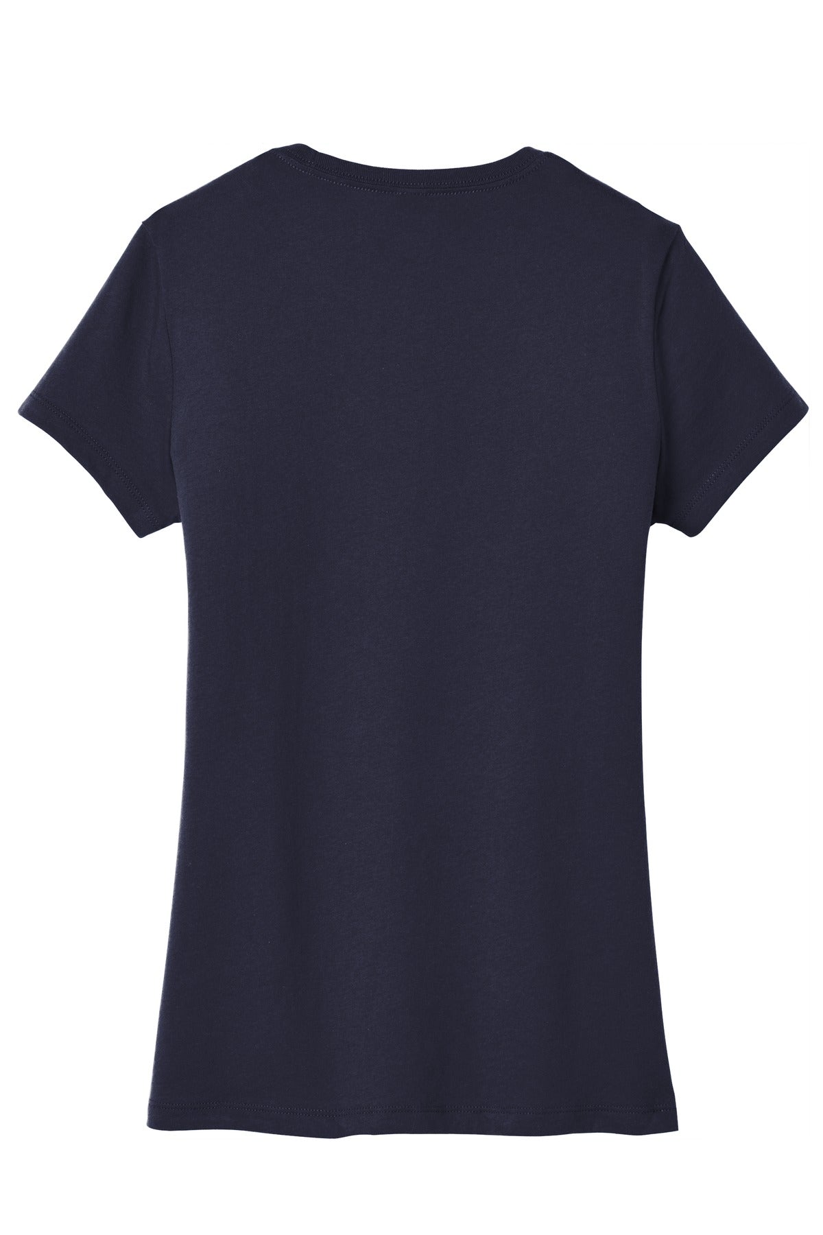 Rear View of New Navy District Women's Very Important Tee . DT6002