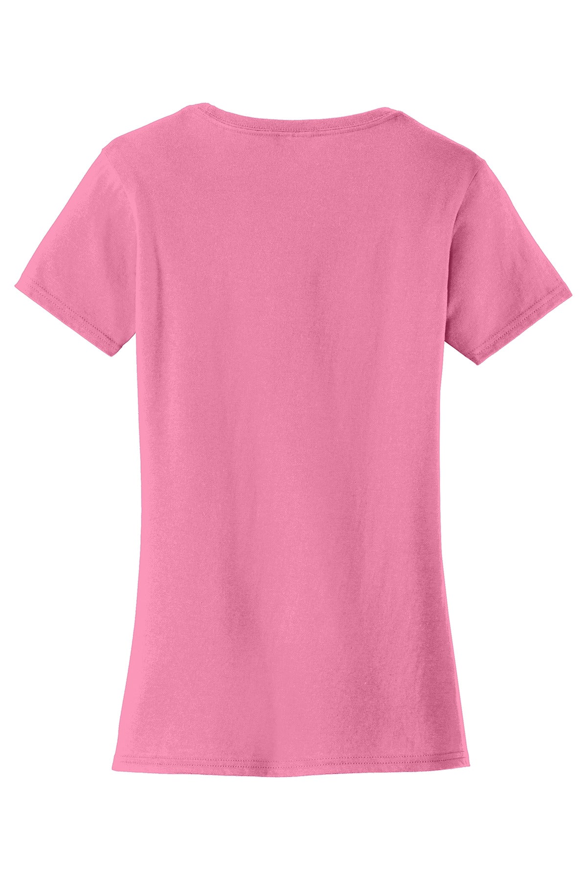 Rear View of New Pink Port & Co Women's Fan Favorite Tee. LPC450
