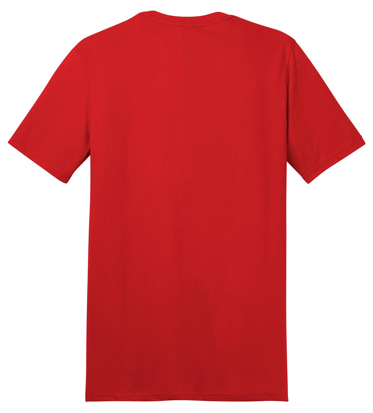 Rear View of New Red District The Concert Tee DT5000