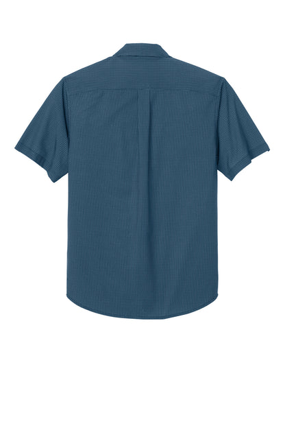 Rear View of NgNvDshPrt Mercer+Mettle Short Sleeve UV Capital Tech Shirt MM2006