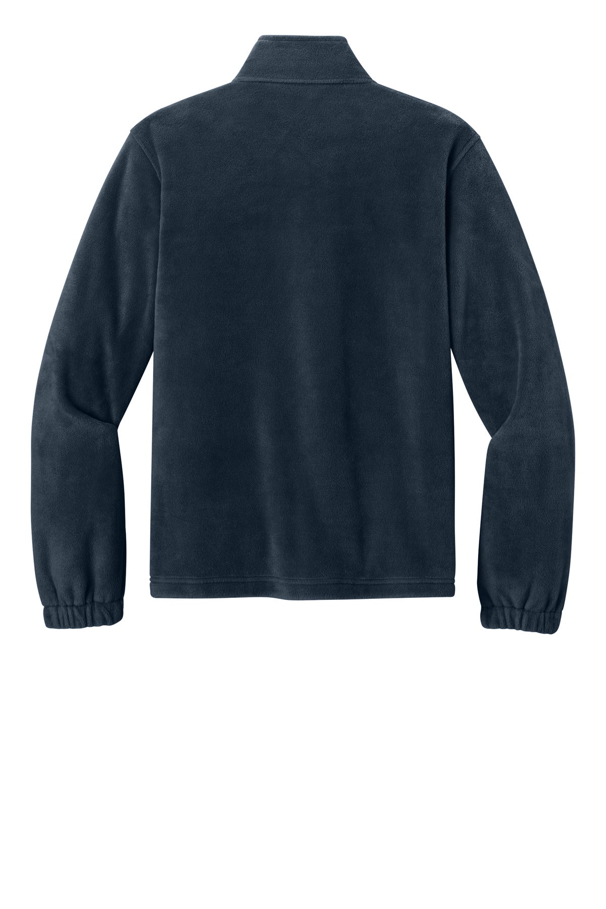 Rear View of NightNavy Port Authority Plush Fleece Full-Zip Jacket F190