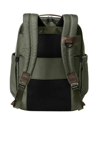 Rear View of NobleGreen Brooks Brothers Oxford Backpack BB18822