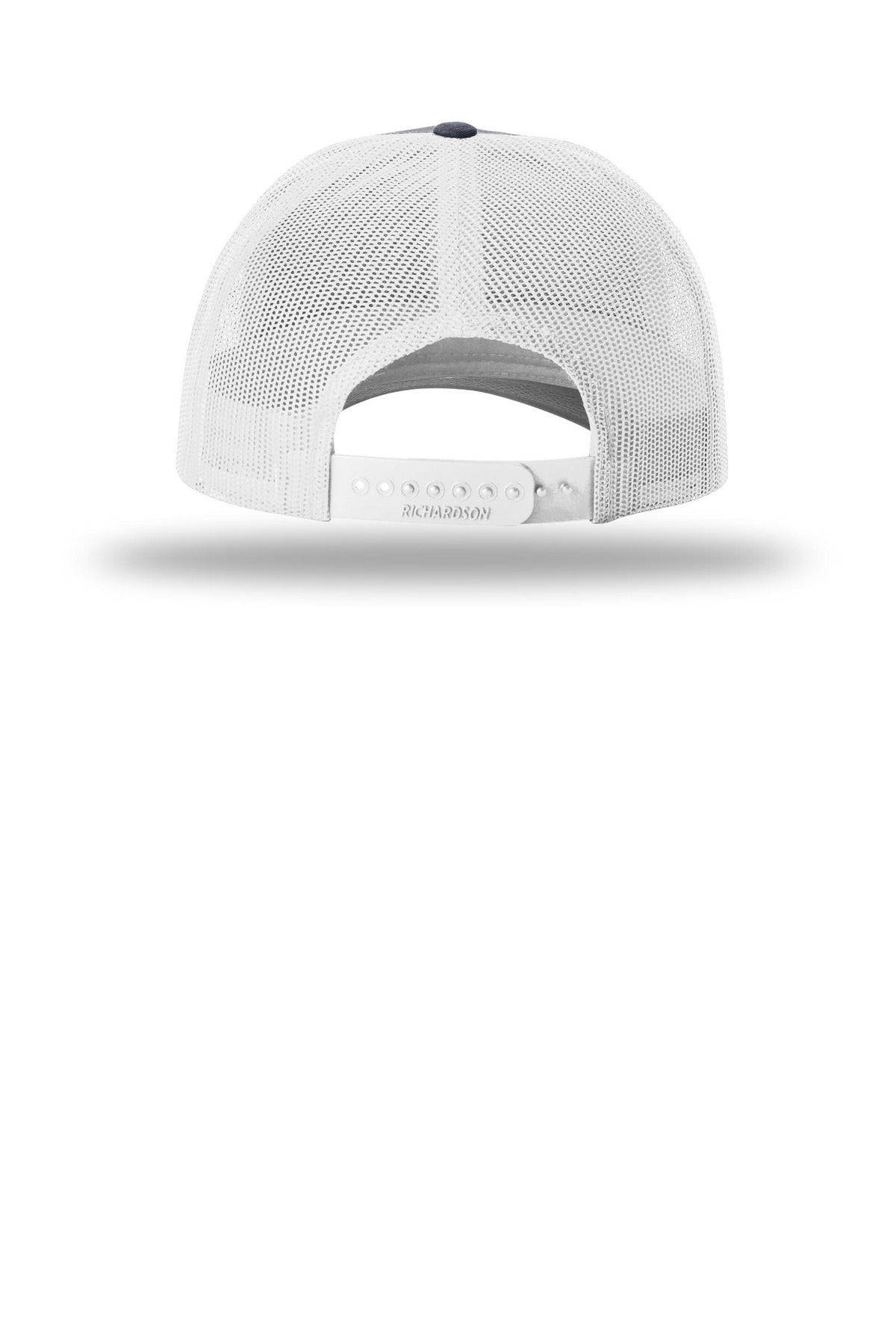 Rear View of NvHt/LtGry Richardson Low Pro Trucker 115