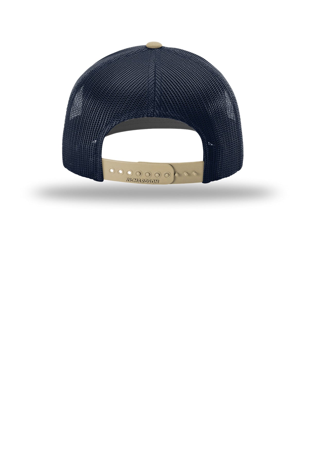 Rear View of Nv/Nv/Khk Richardson Trucker Cap 112