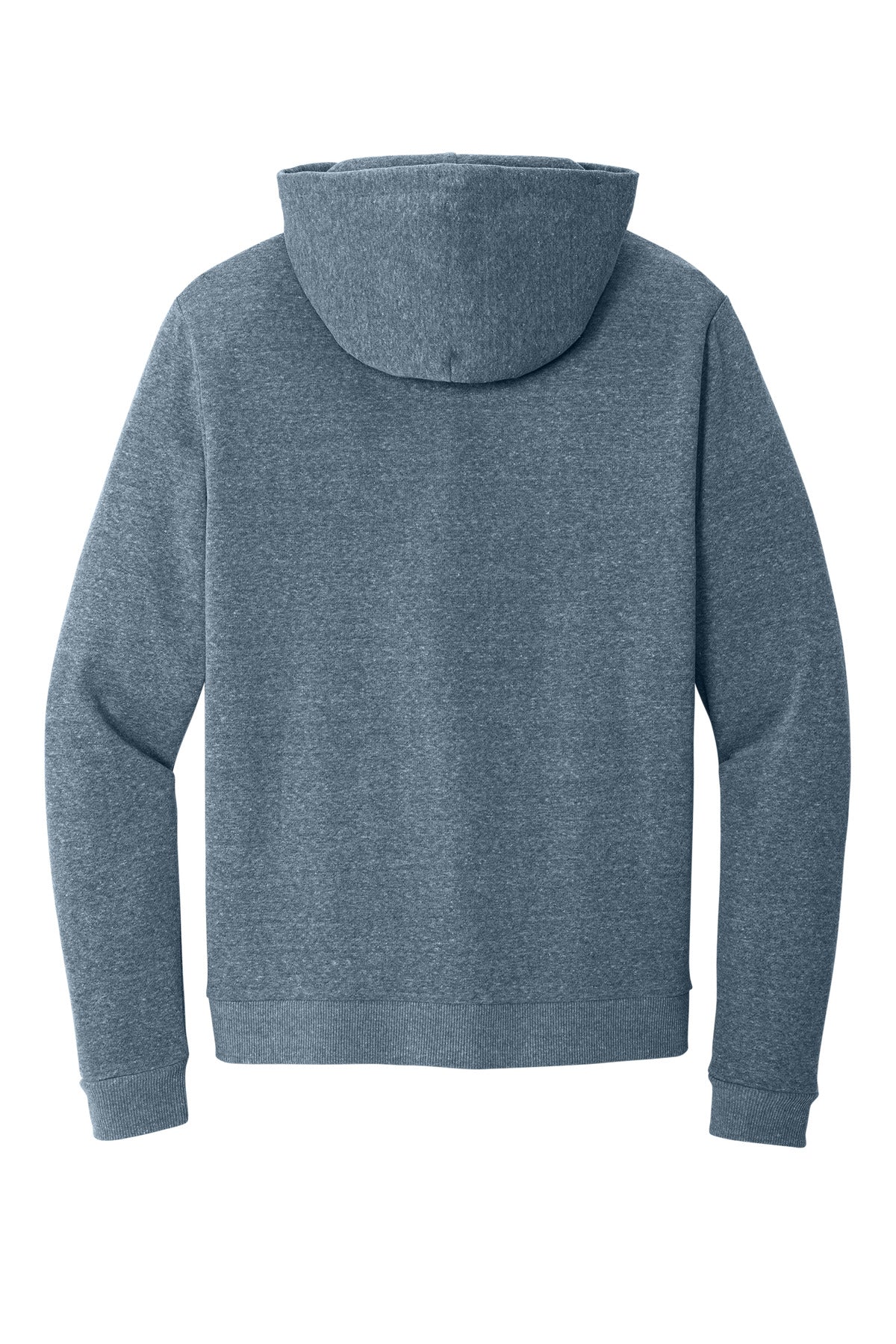 Rear View of NvyFrost District Perfect Tri Fleece Pullover Hoodie DT1300