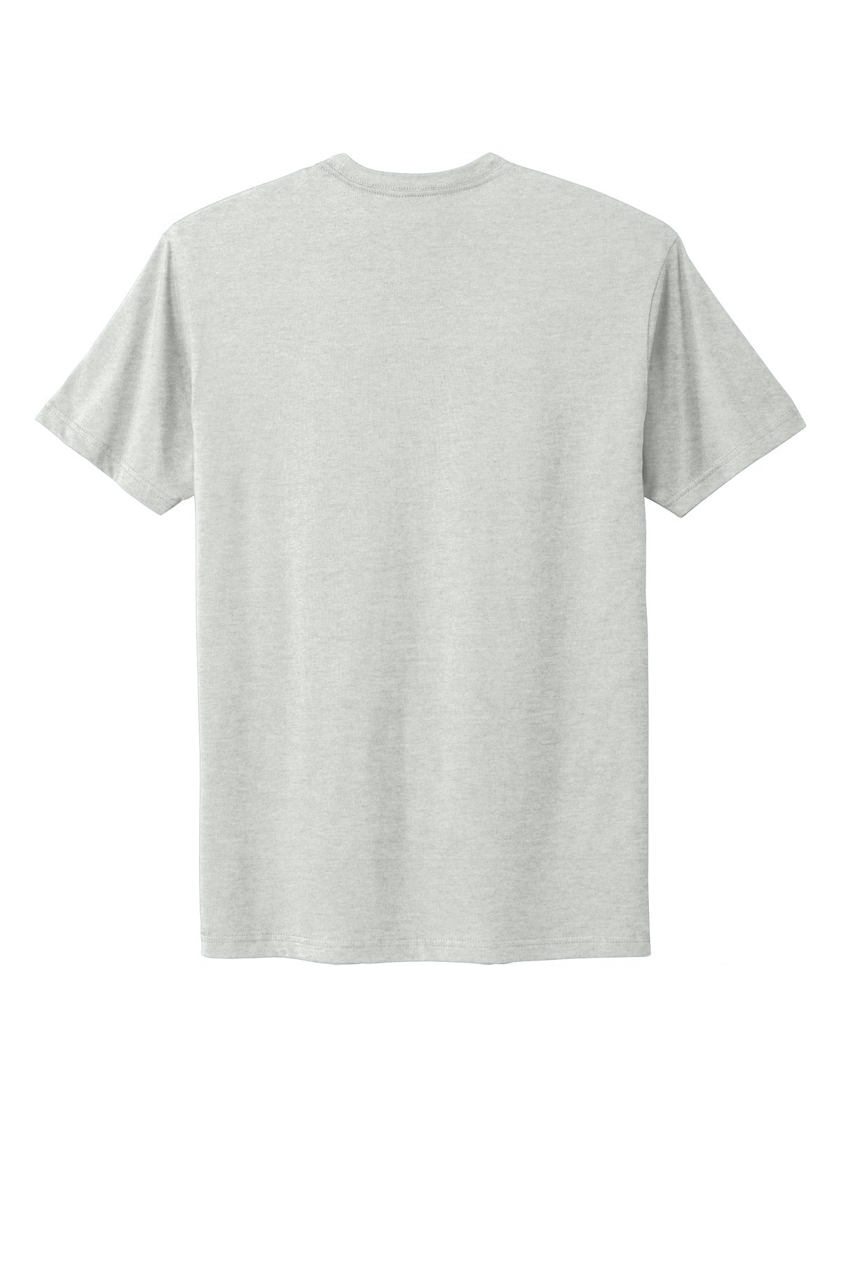 Rear View of Oatmeal Next Level Apparel Adult Cotton Tee. NL3600