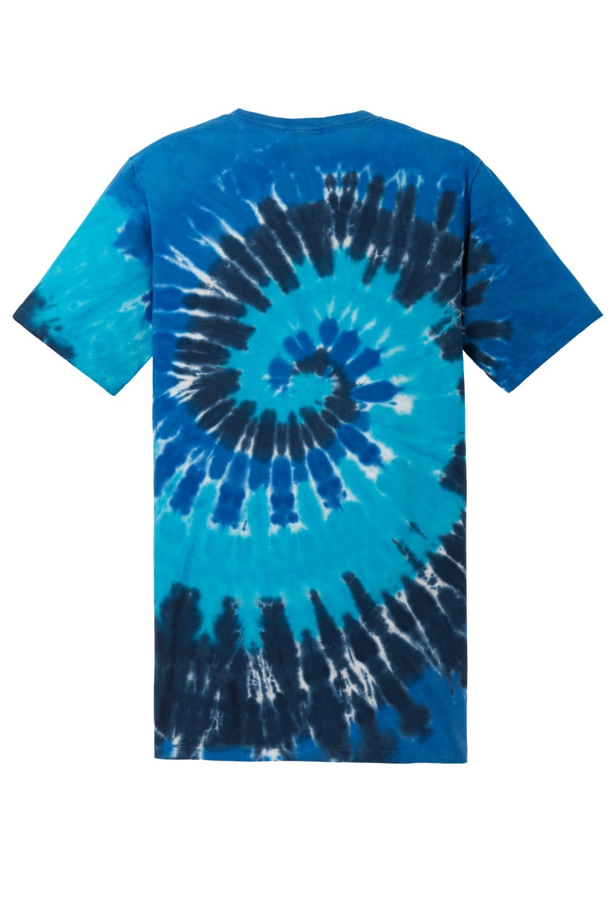 Rear View of Ocean Rainbow Port & Co Tie-Dye Tee. PC147