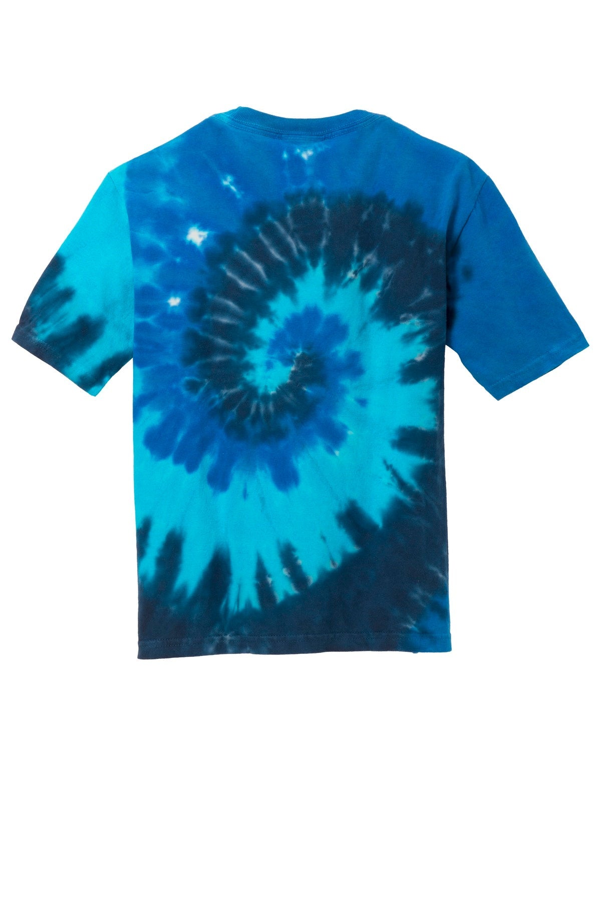 Rear View of Ocean Rainbow Port & Co Youth Tie-Dye Tee. PC147Y