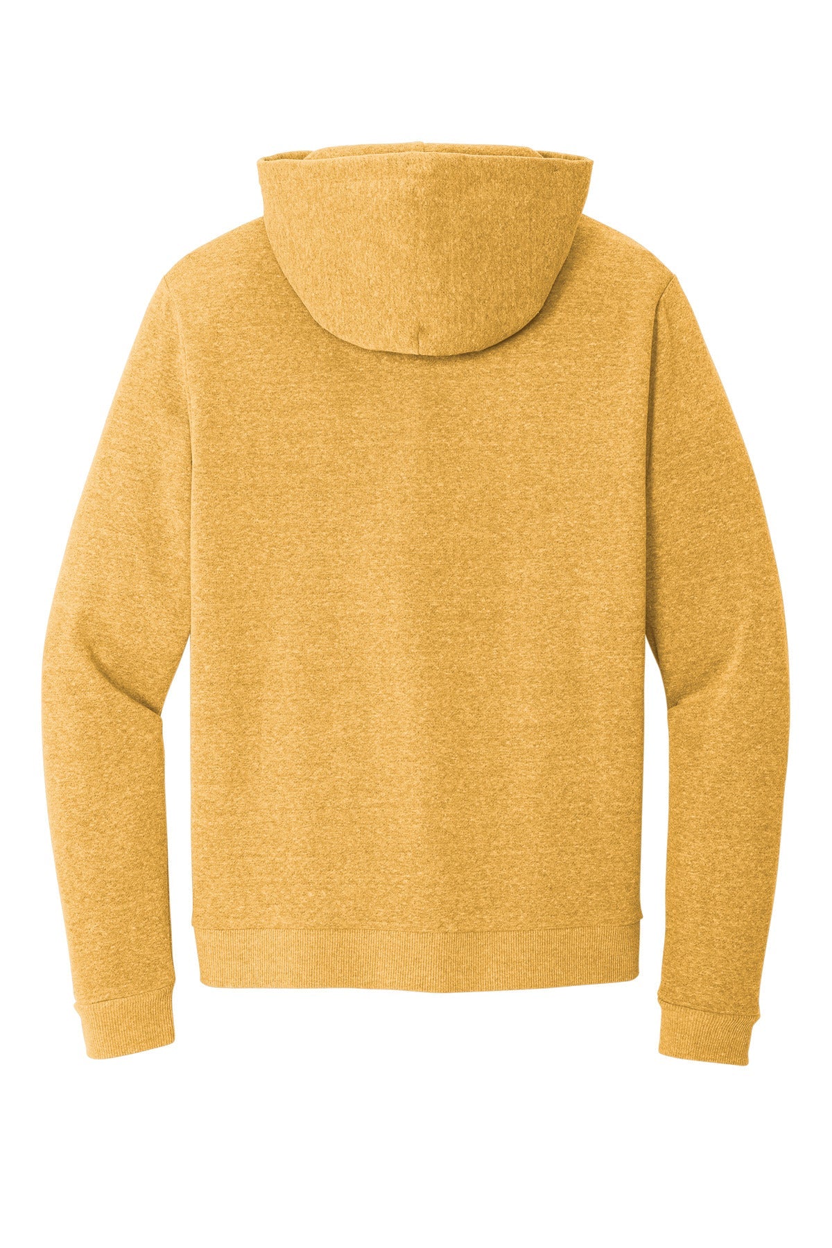 Rear View of OchreYlwHr District Perfect Tri Fleece Pullover Hoodie DT1300