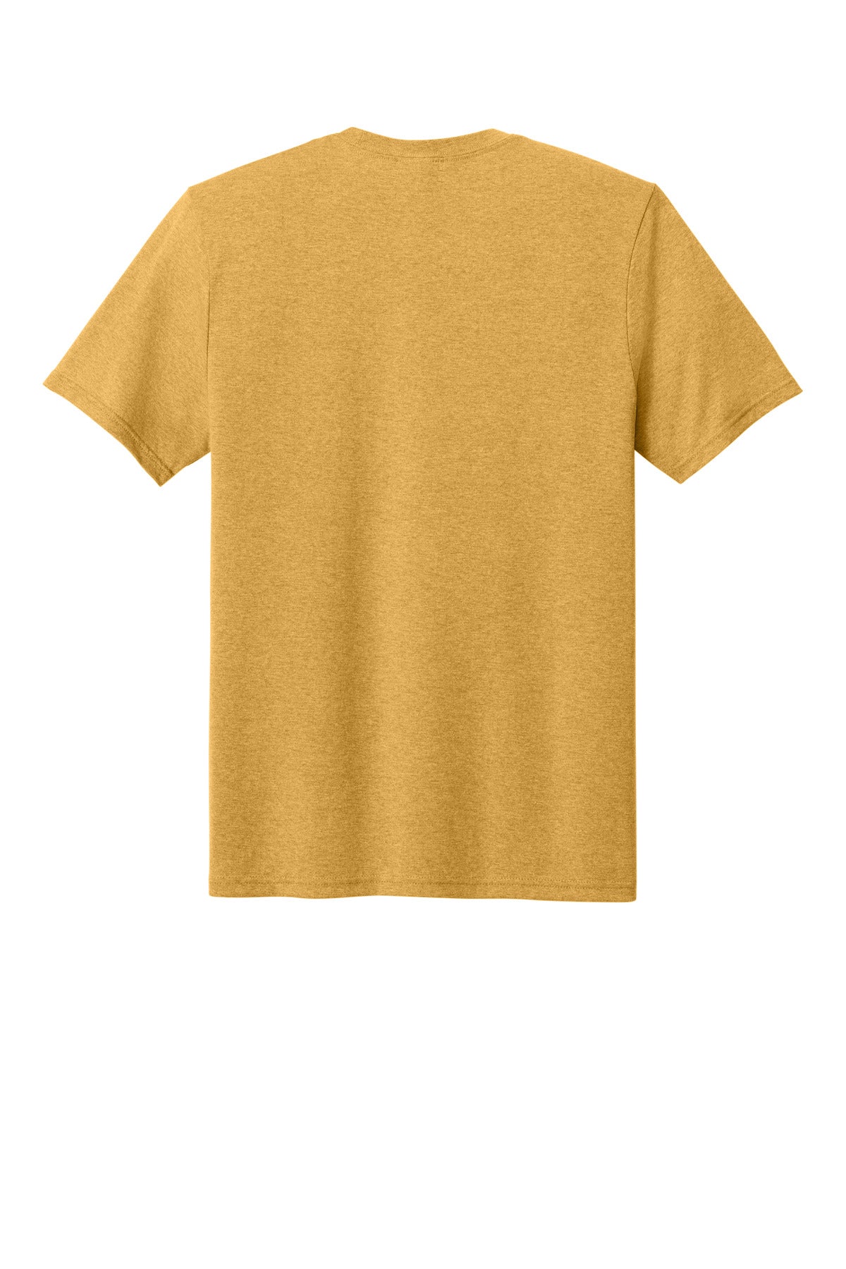 Rear View of OchreYlwHr Port & Co Tri-Blend Tee. PC330