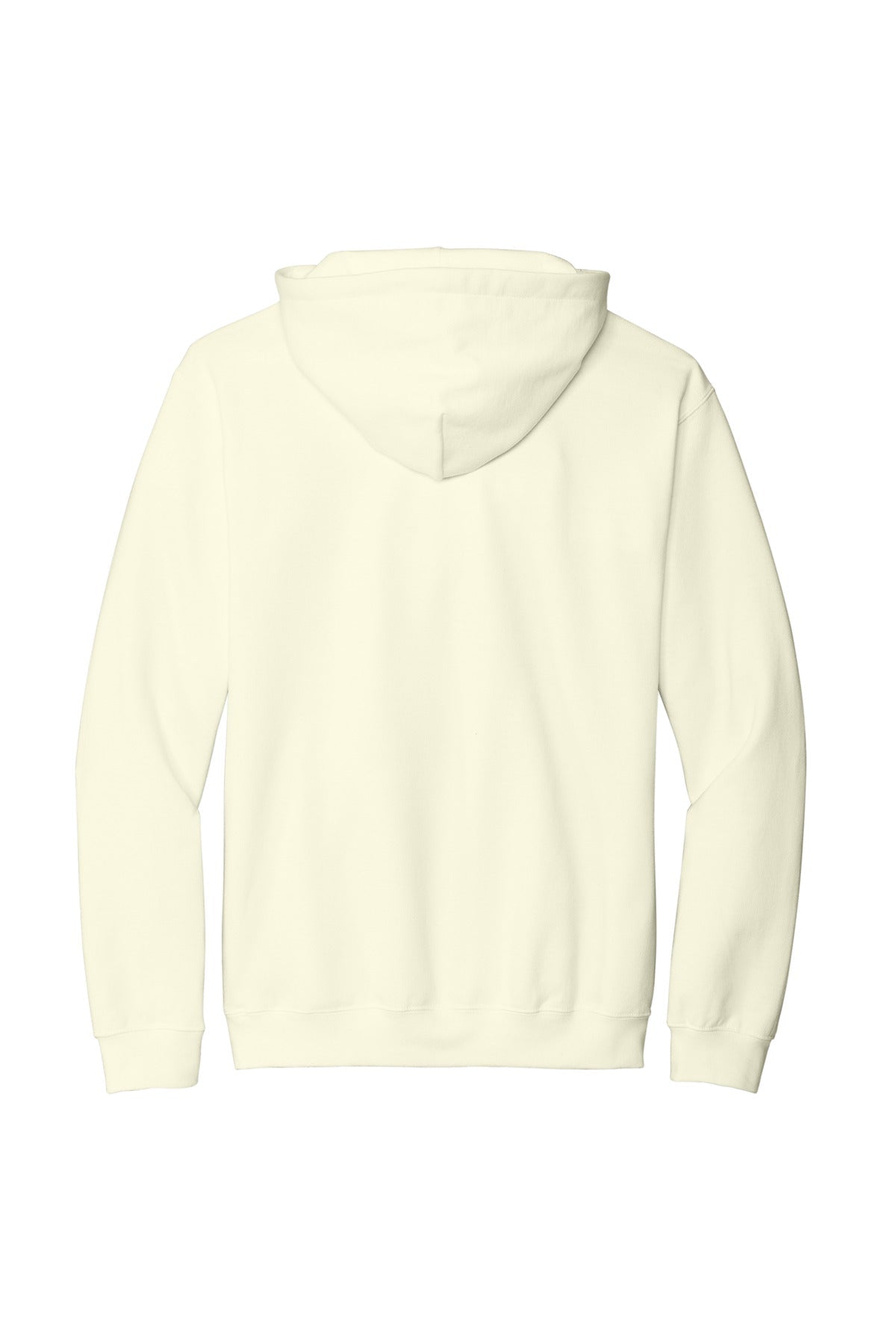 Rear View of OffWhite Gildan Softstyle Midweight Pullover Hooded Sweatshirt SF500