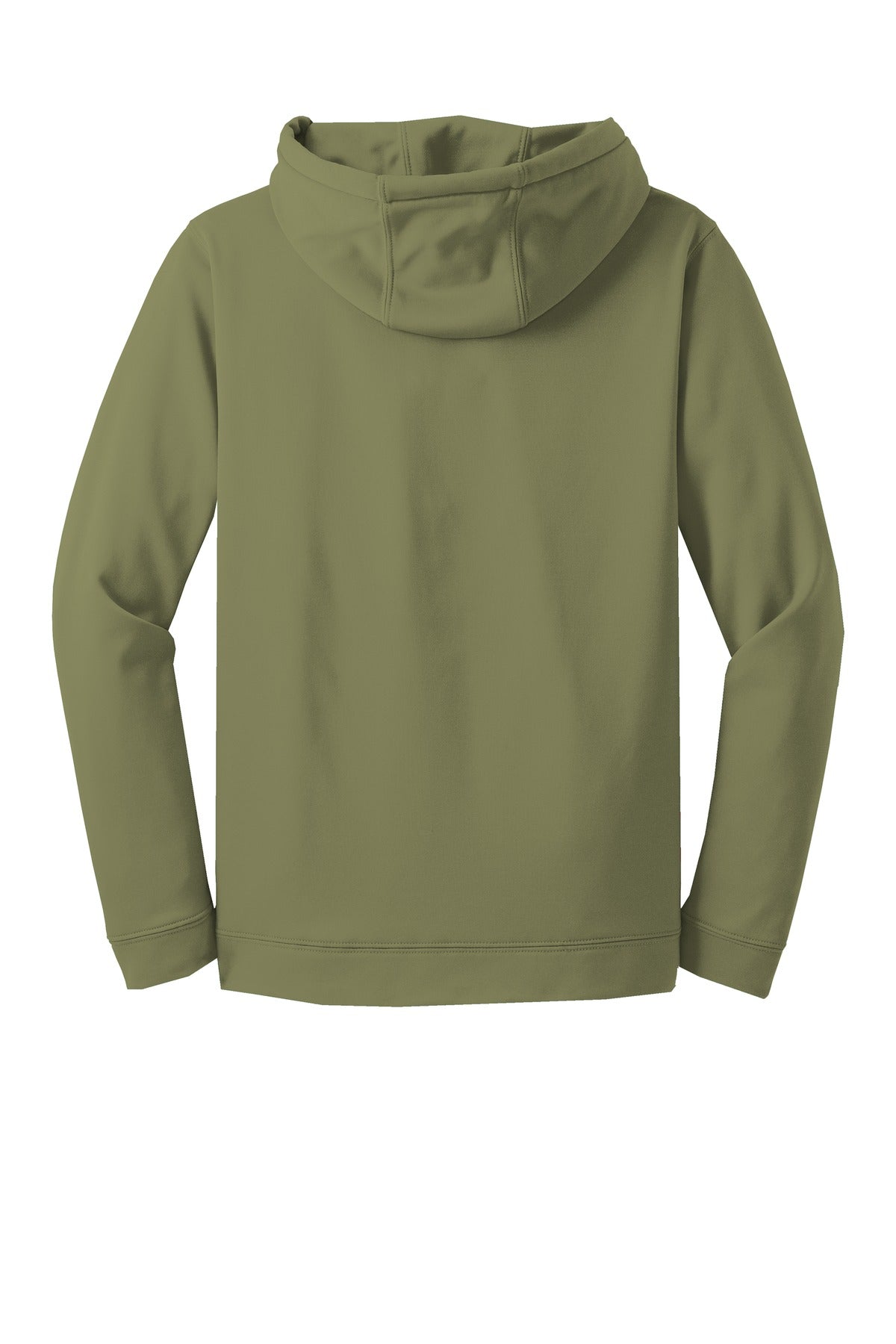 Rear View of Olive Drab Grn Sport-Tek Sport-Wick Fleece Hooded Pullover. F244