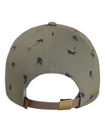 Rear View of Olive Green The Golden Hour Cap - DNA014